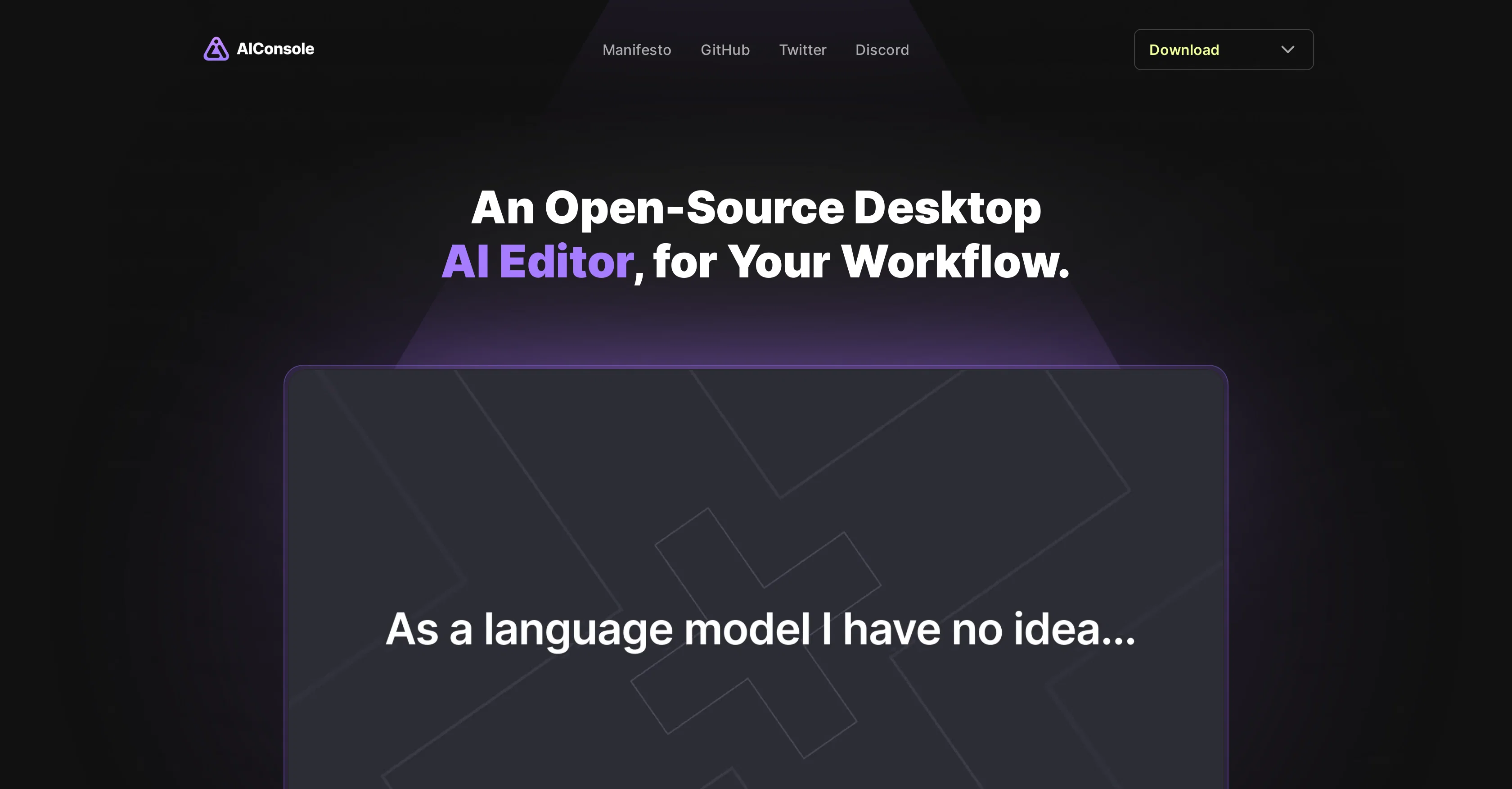 AIConsole website