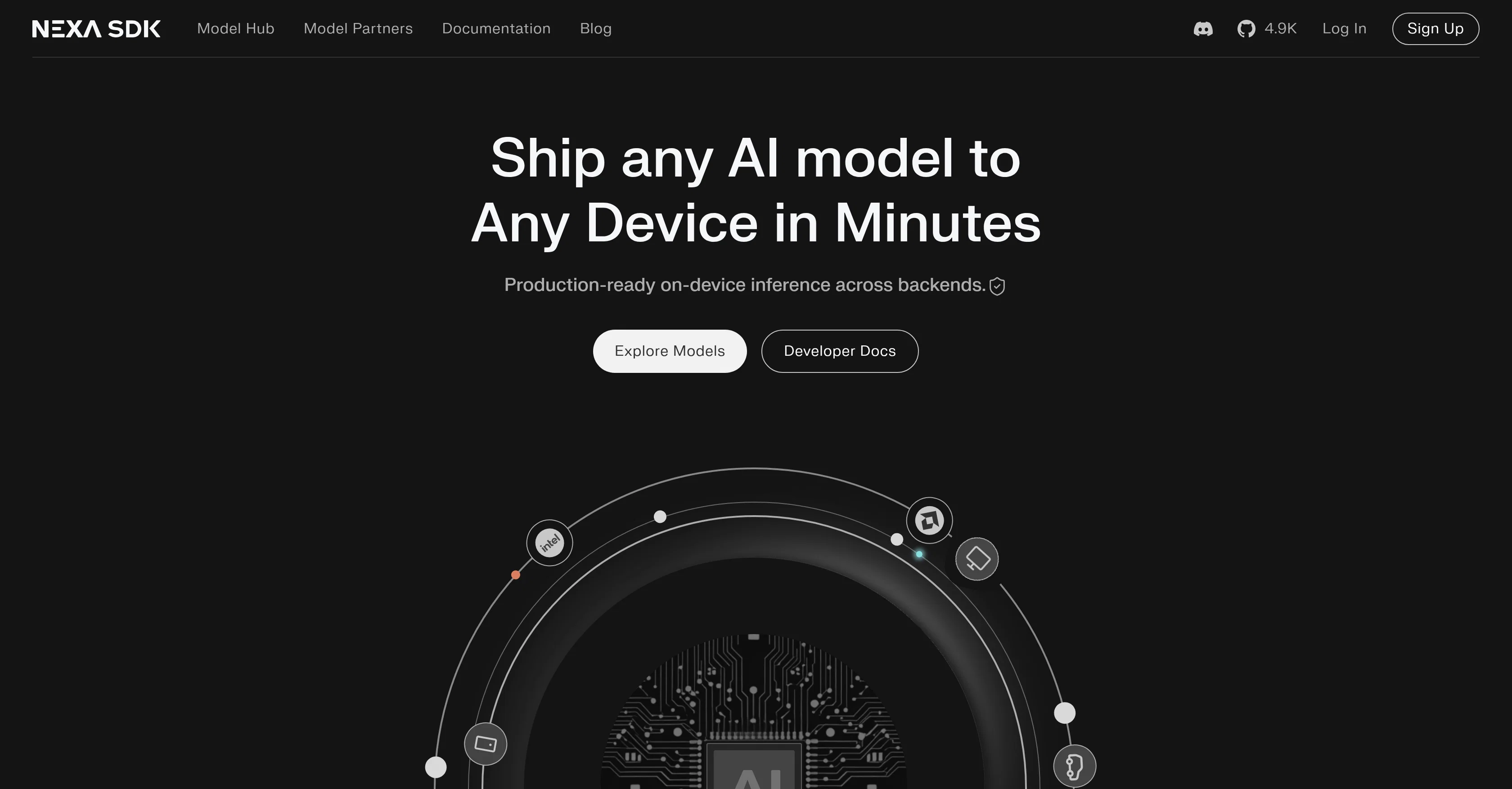 Nexa SDK website