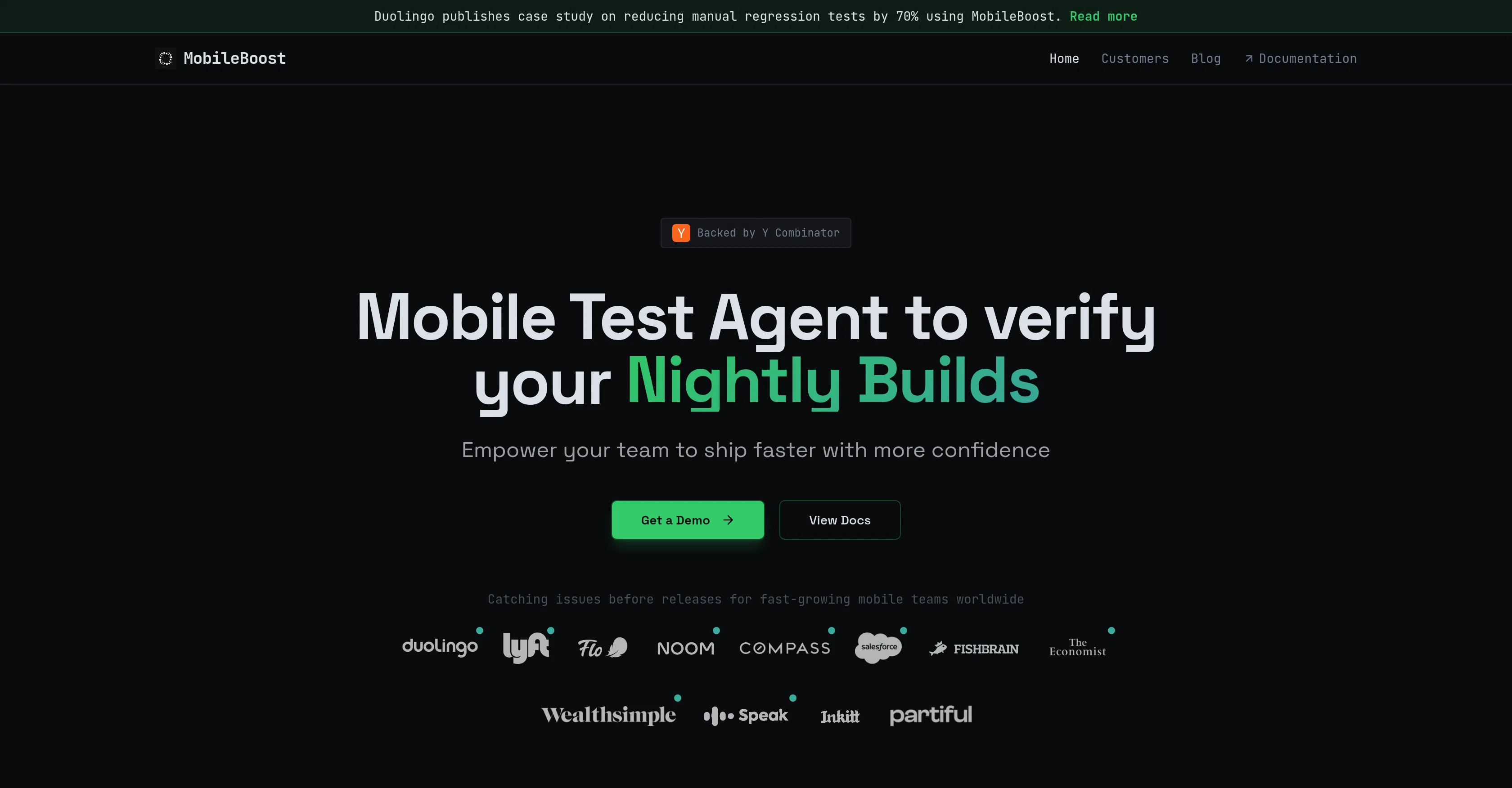 MobileBoost website