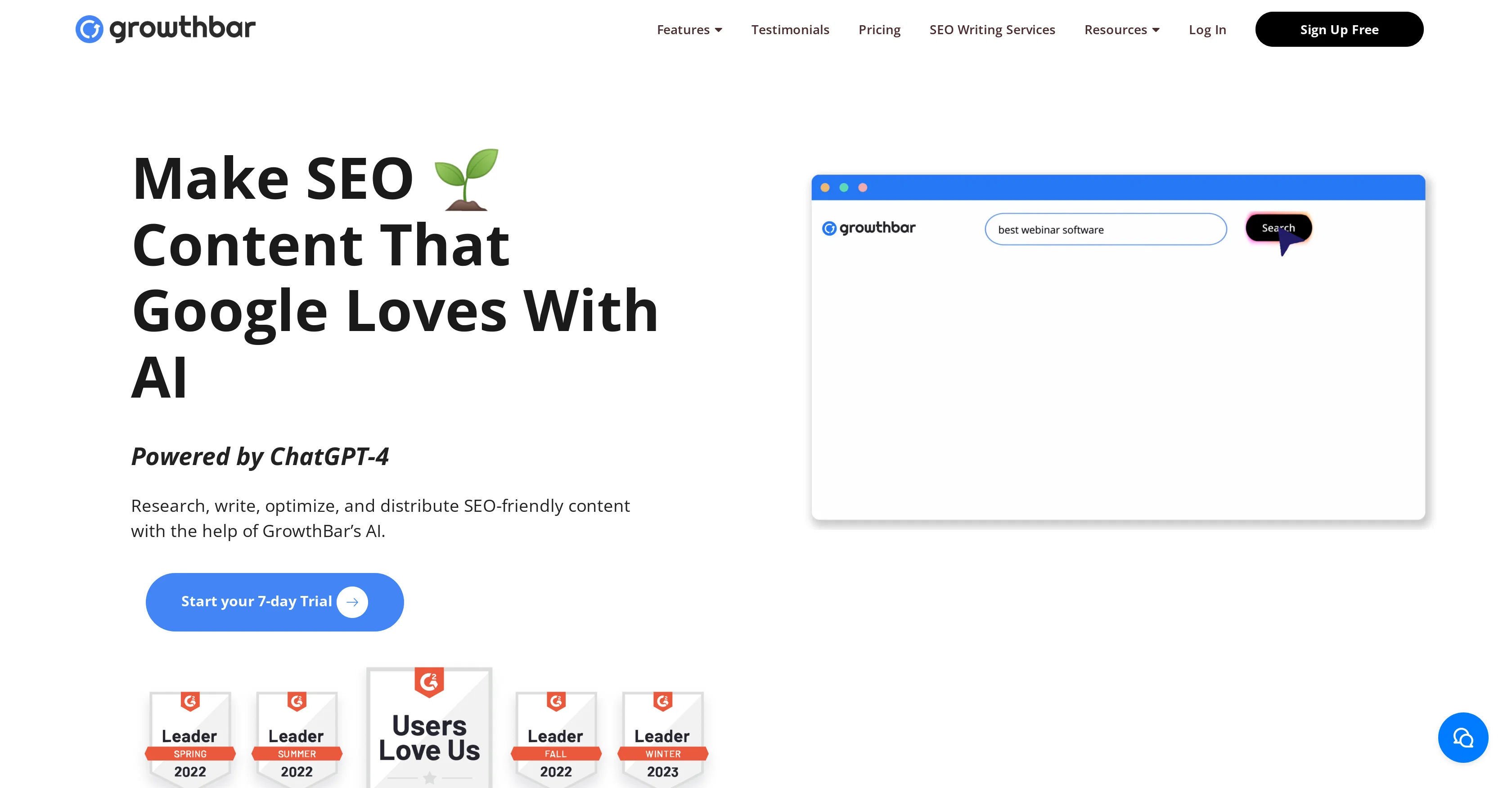 GrowthBar website