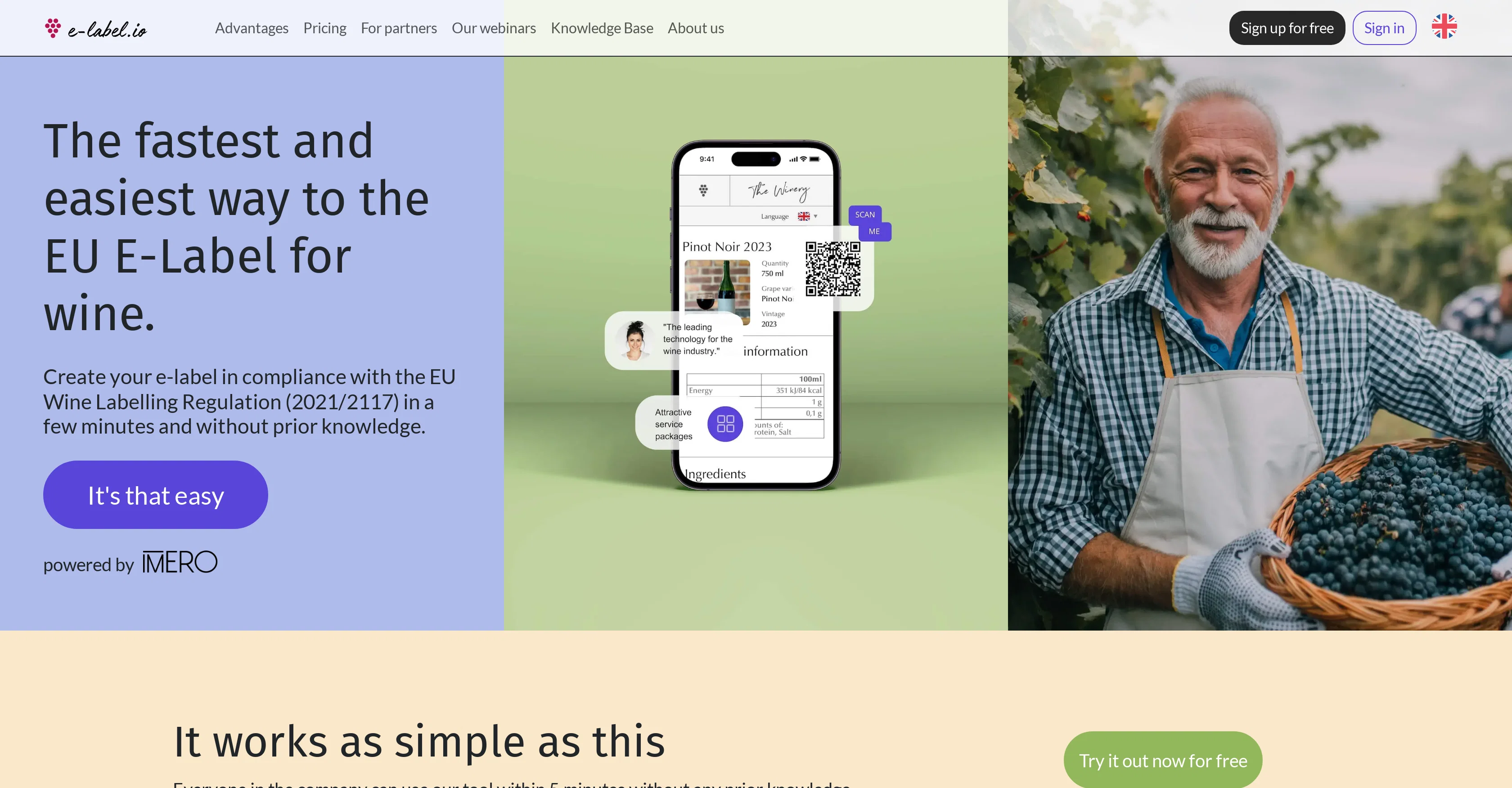 E-label.io website