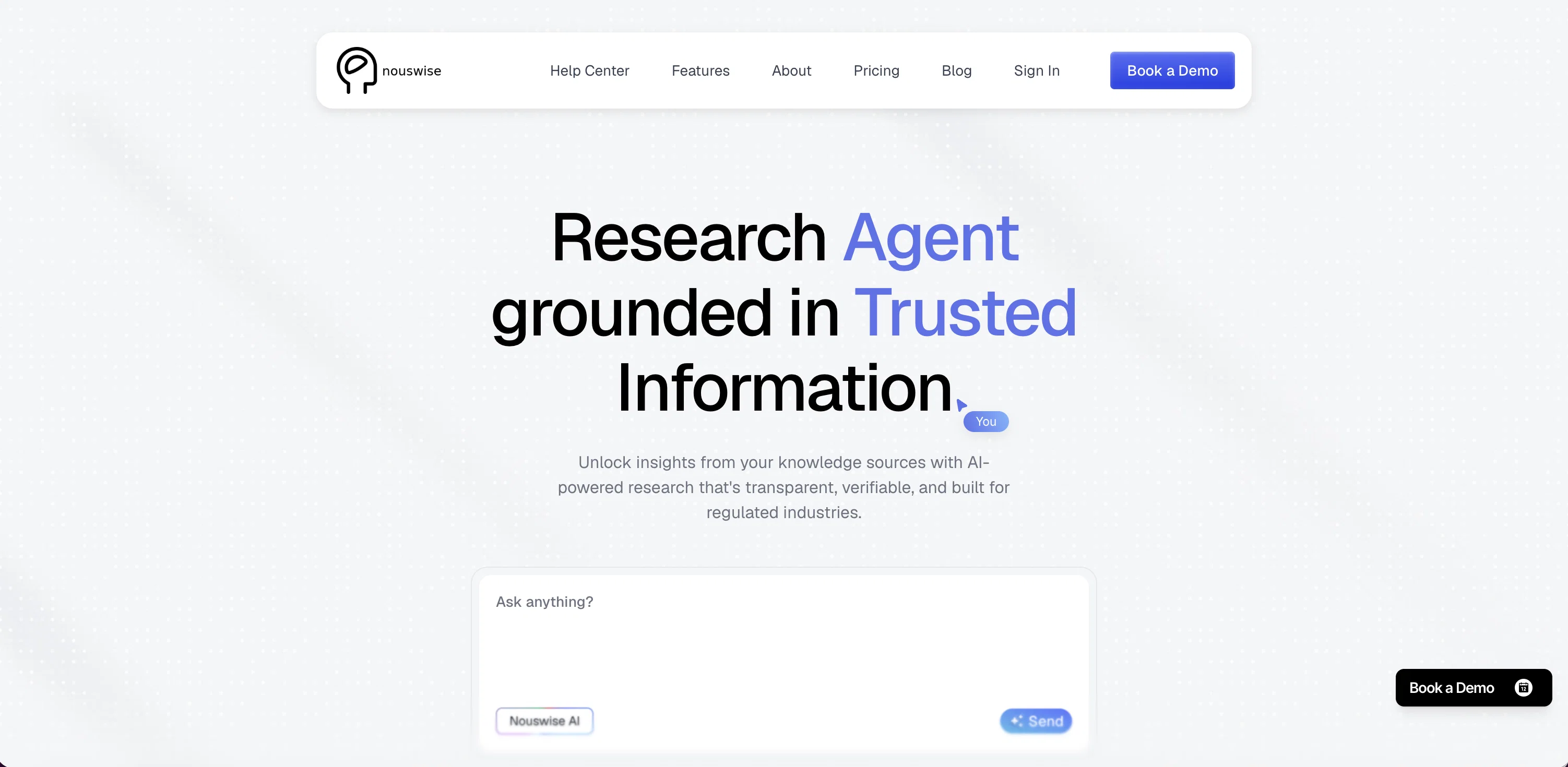 Nouswise website