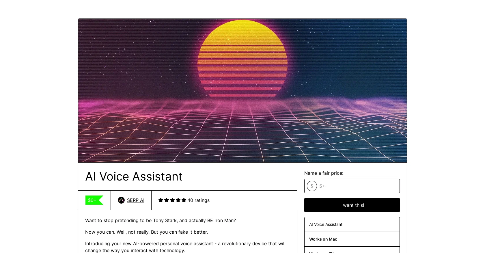 AI Voice Assistant website