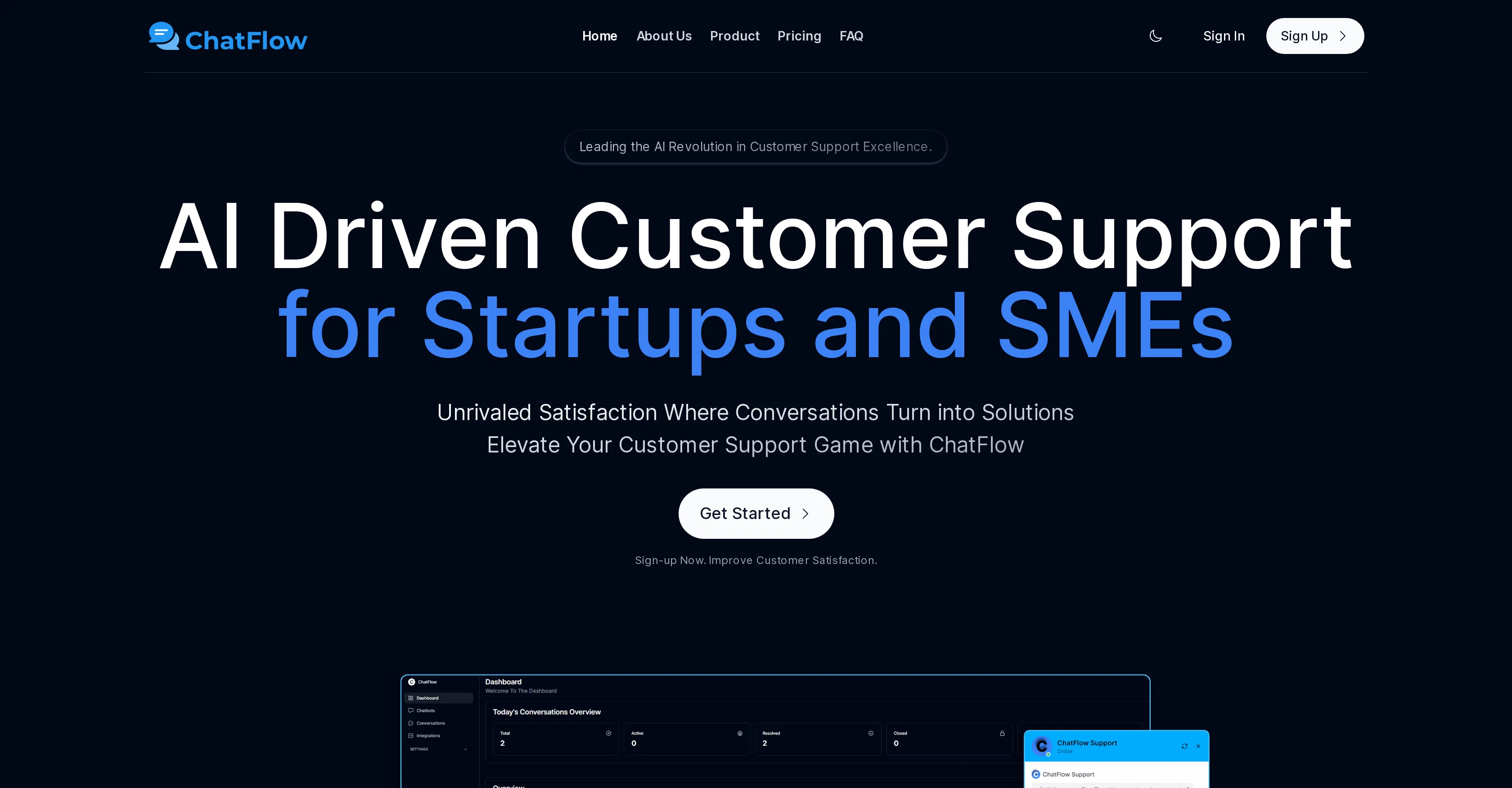 ChatFlow App website