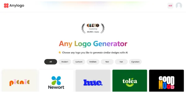 AnyLogoGenerator AI Logo Generator