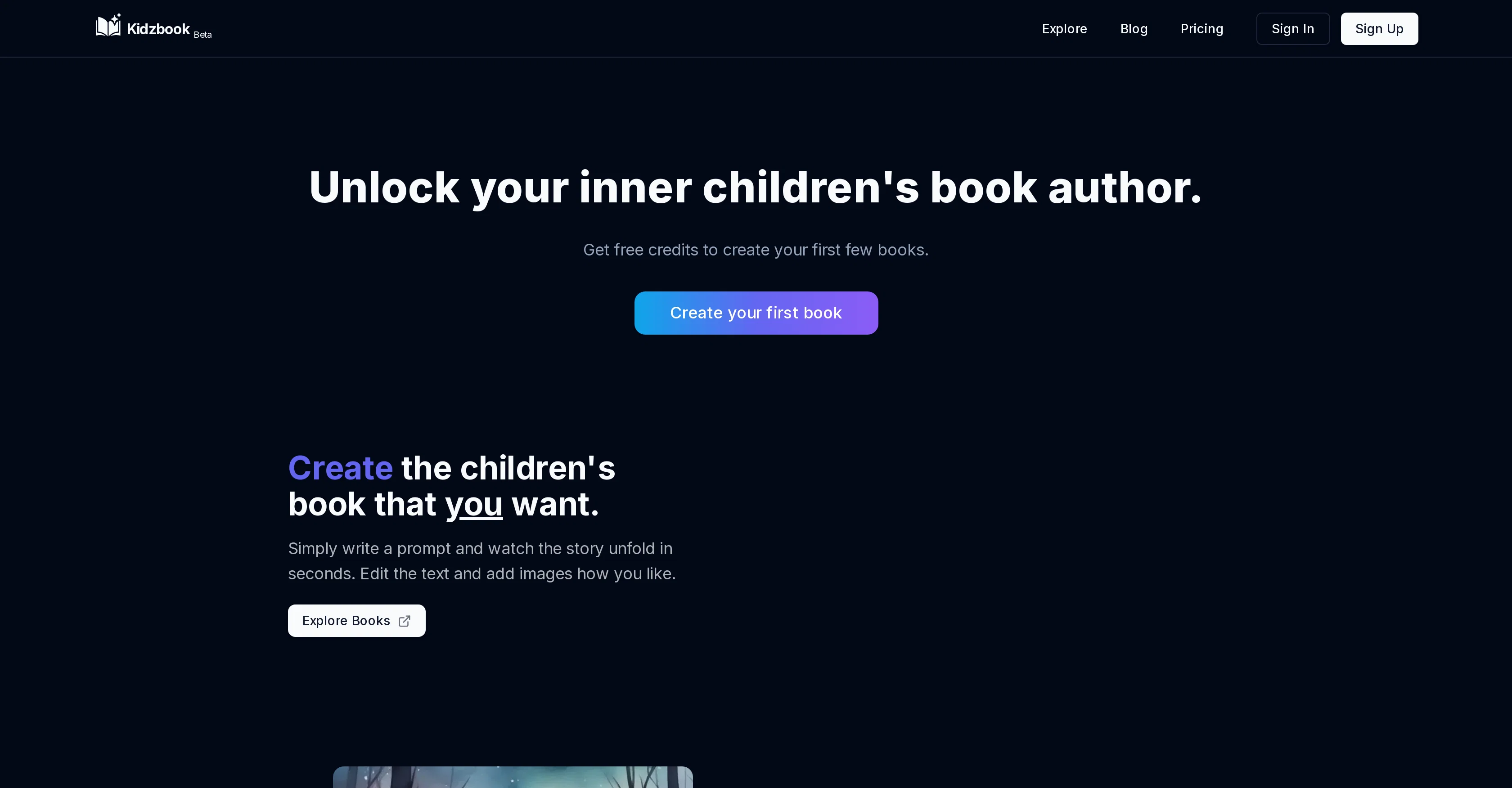 Kidzbook website