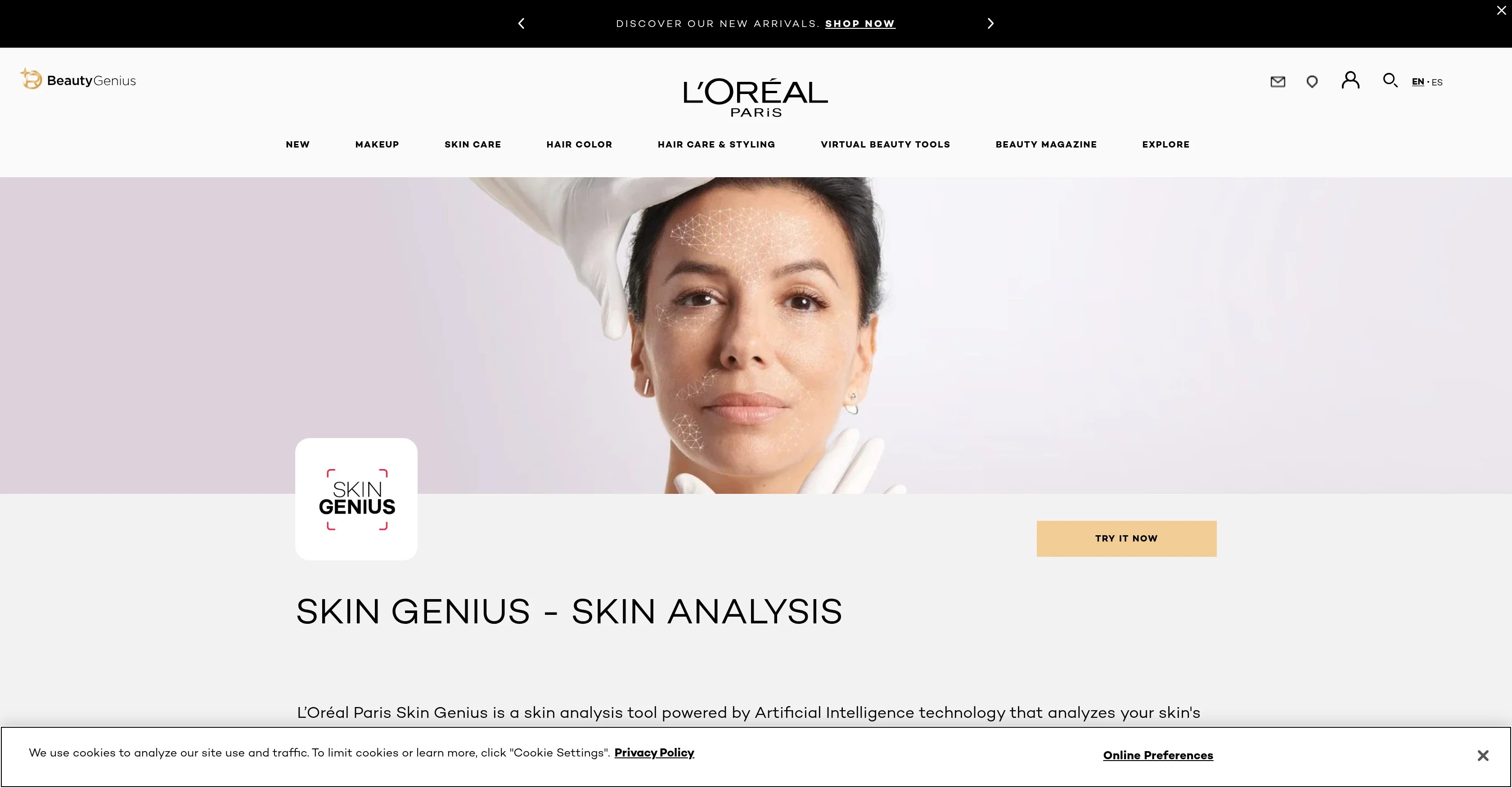 Skin Genius by Loreal website
