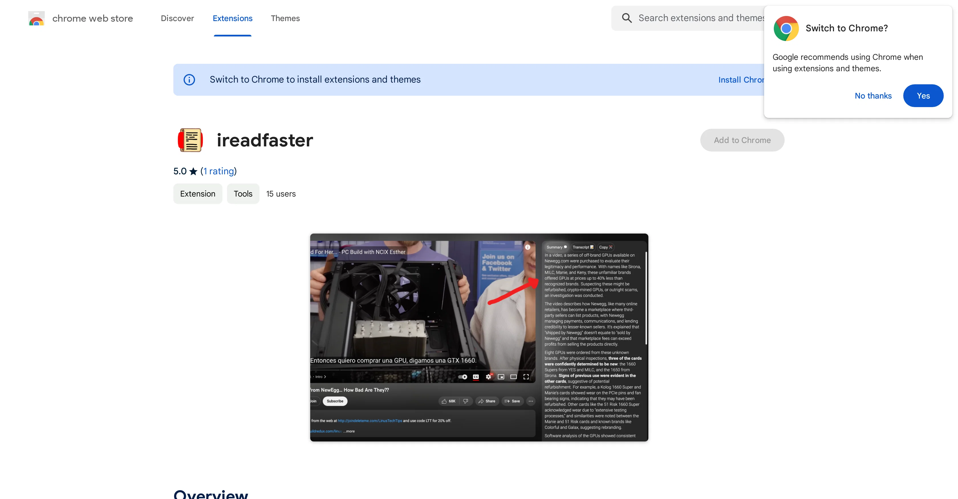 Ireadfaster website