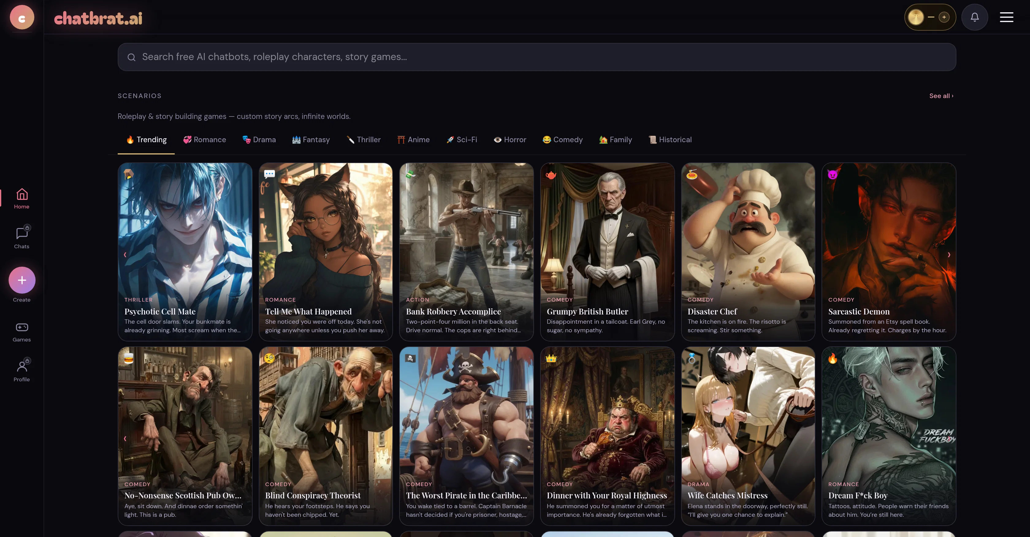 ChatBrat AI website