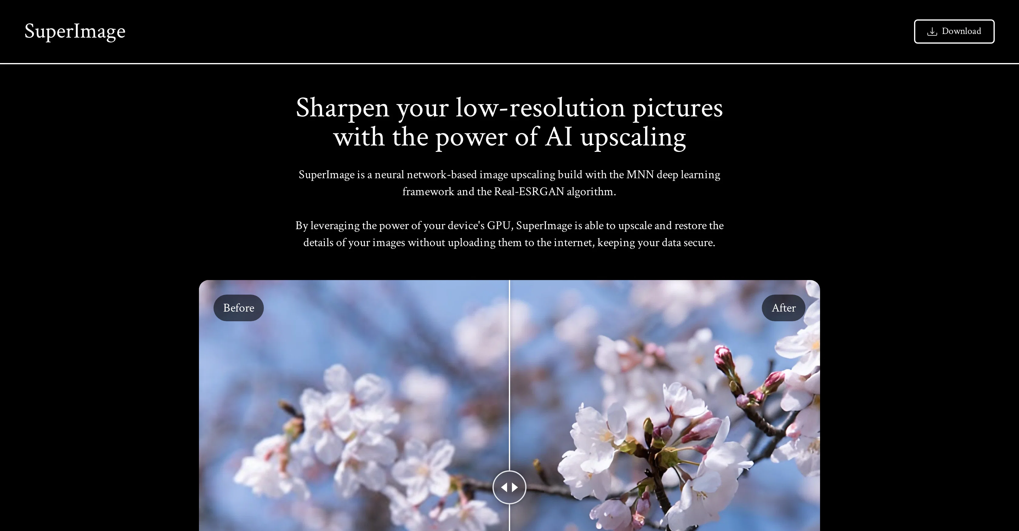 SuperImage website