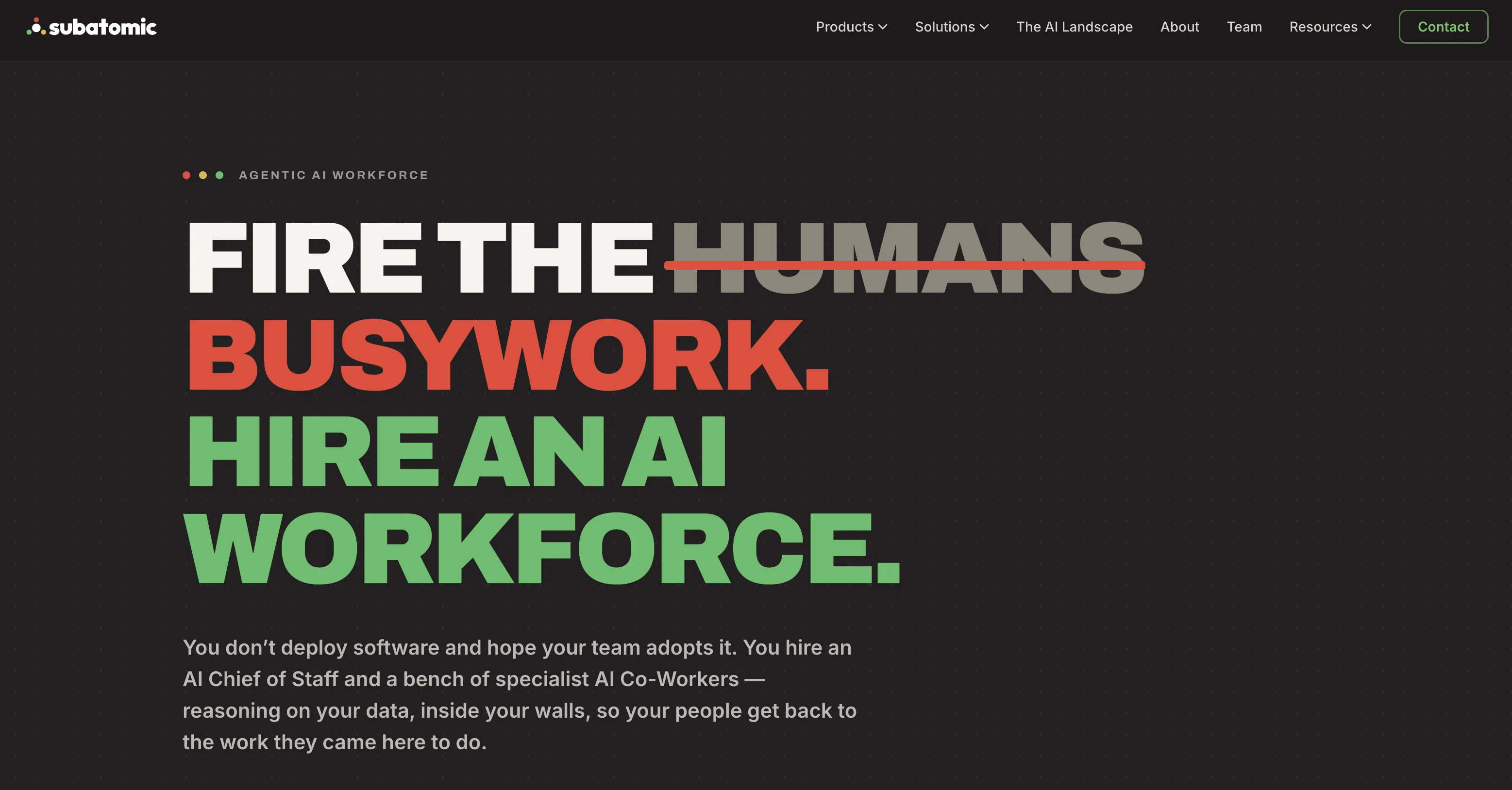 Subatomic website
