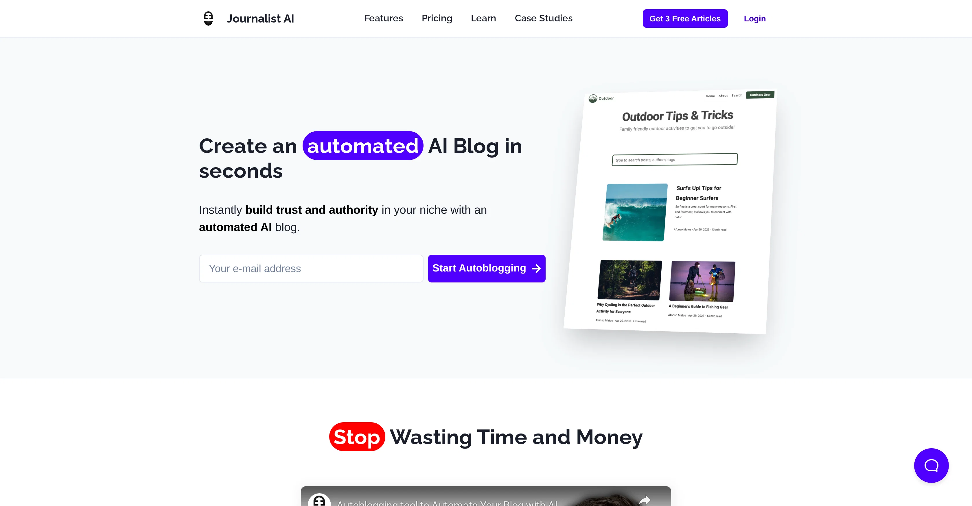 Journalist AI website