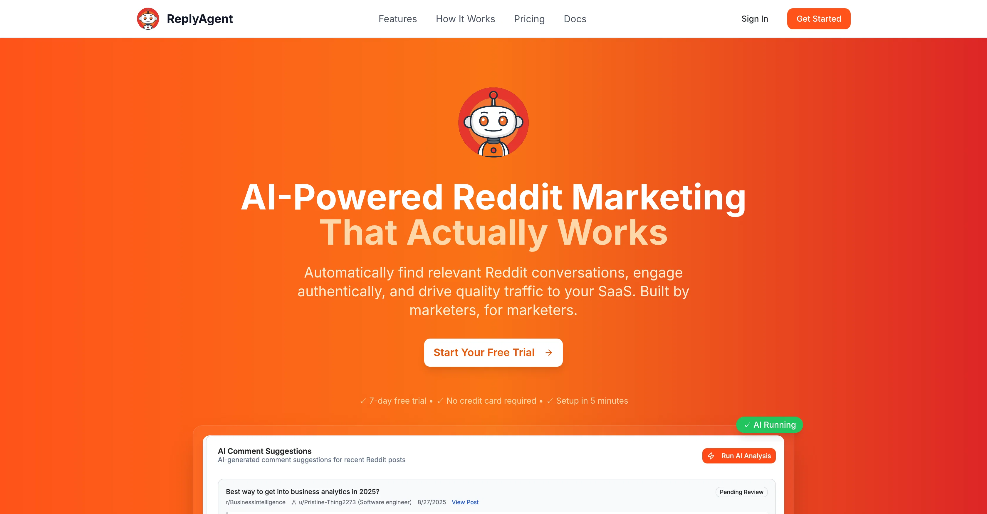 ReplyAgent.ai website