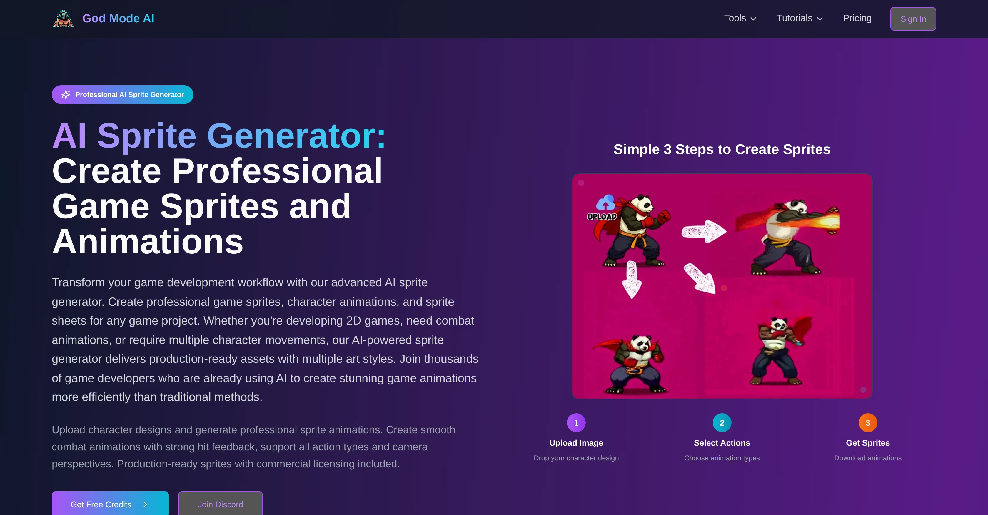 God Mode AI website