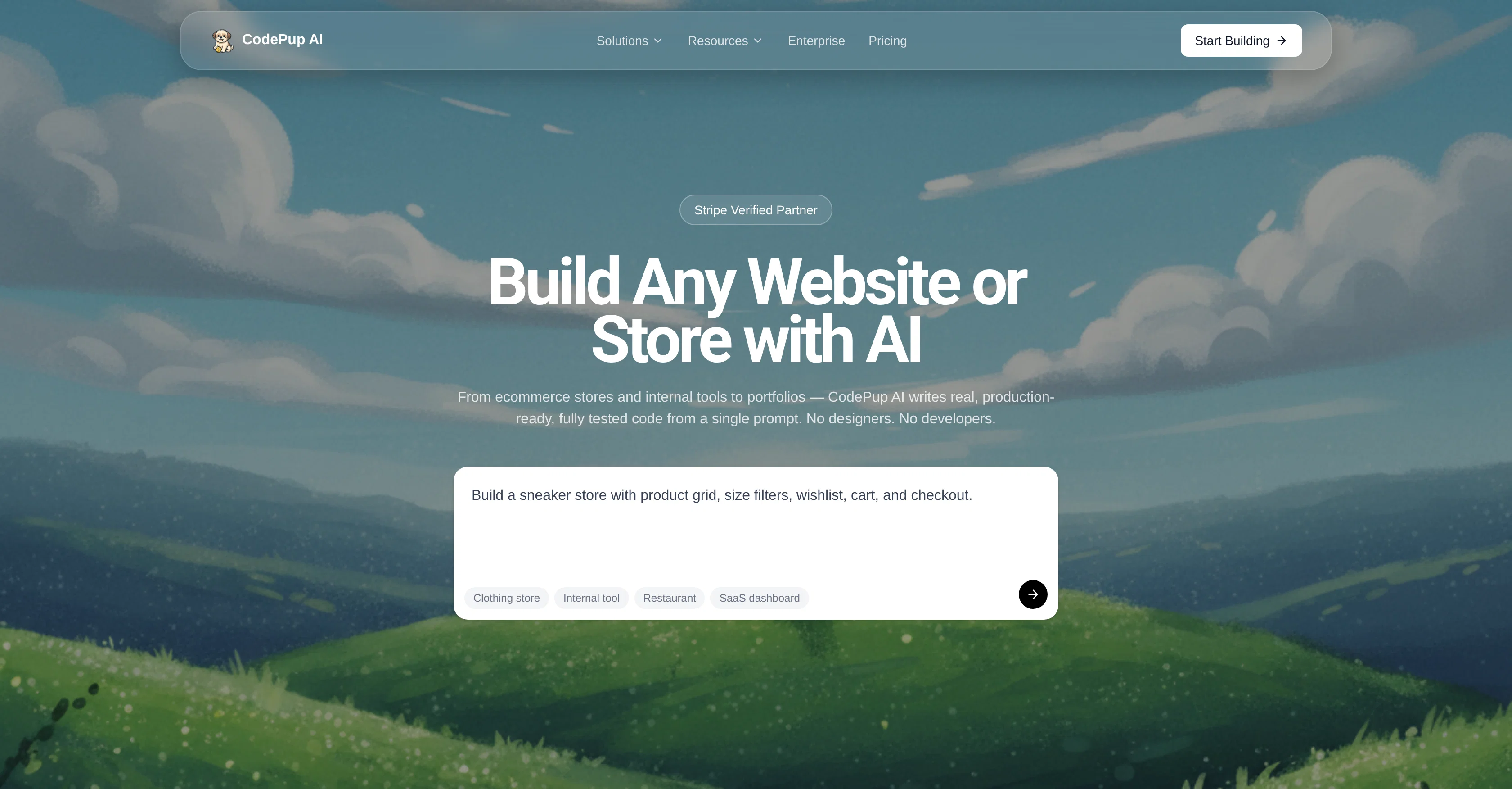 CodePup AI website