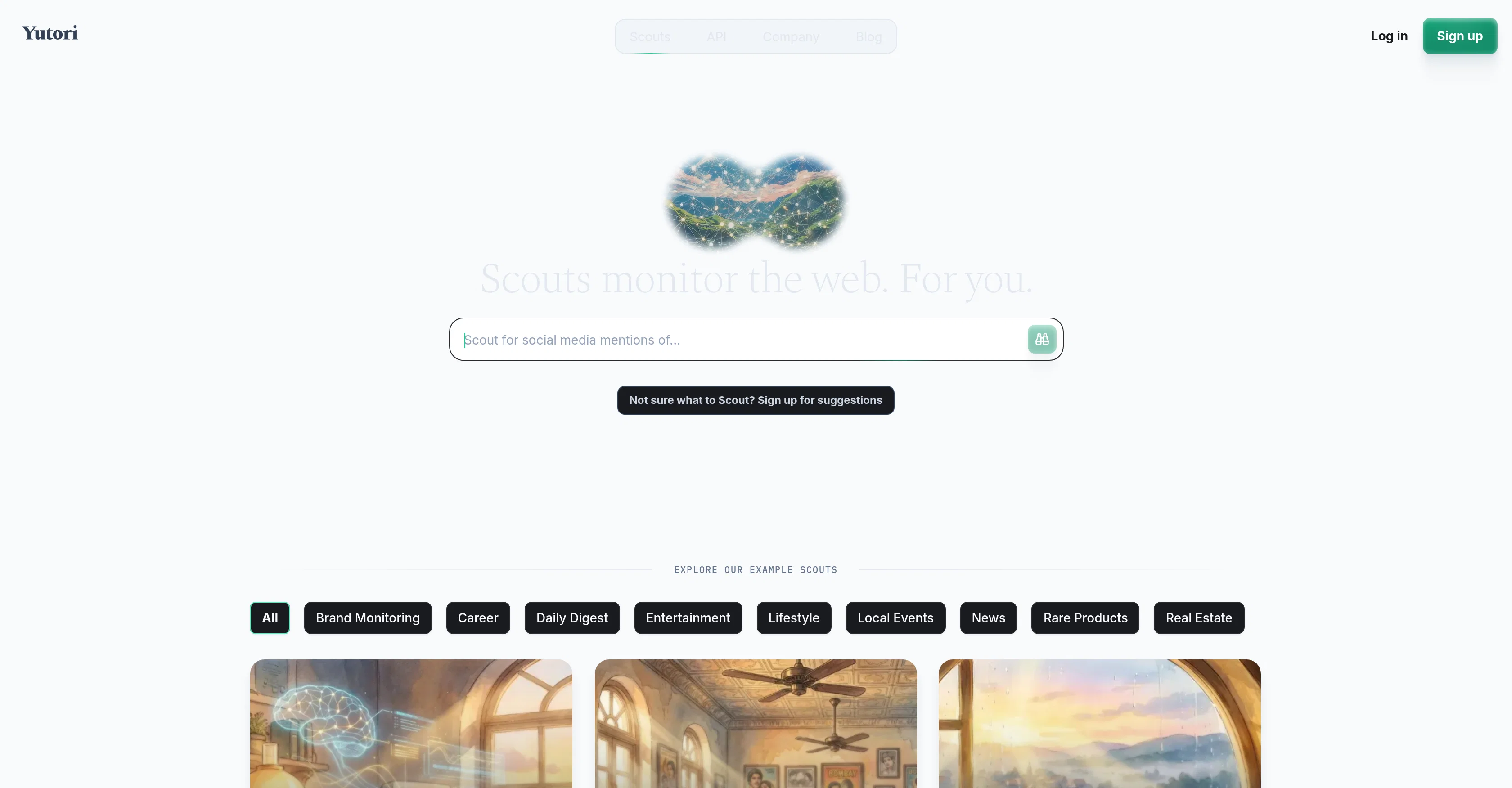 Yutori website