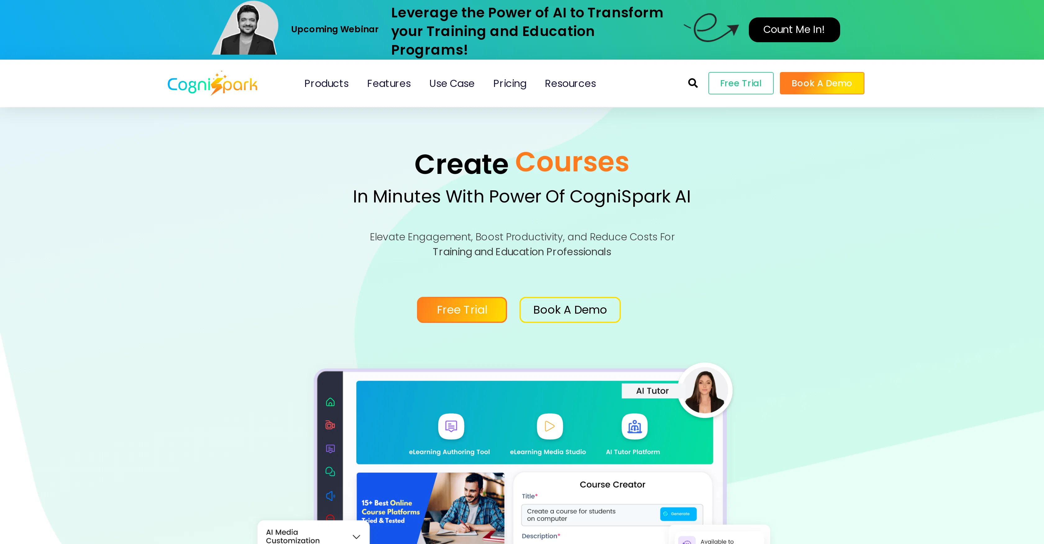 CogniSpark website