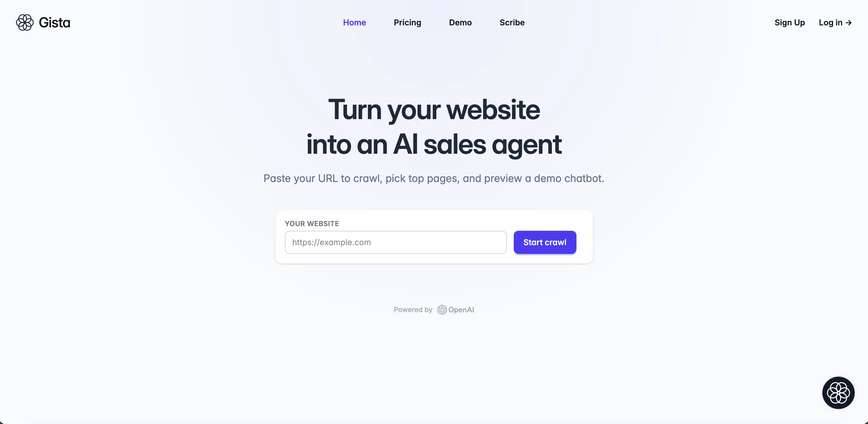 Gista website