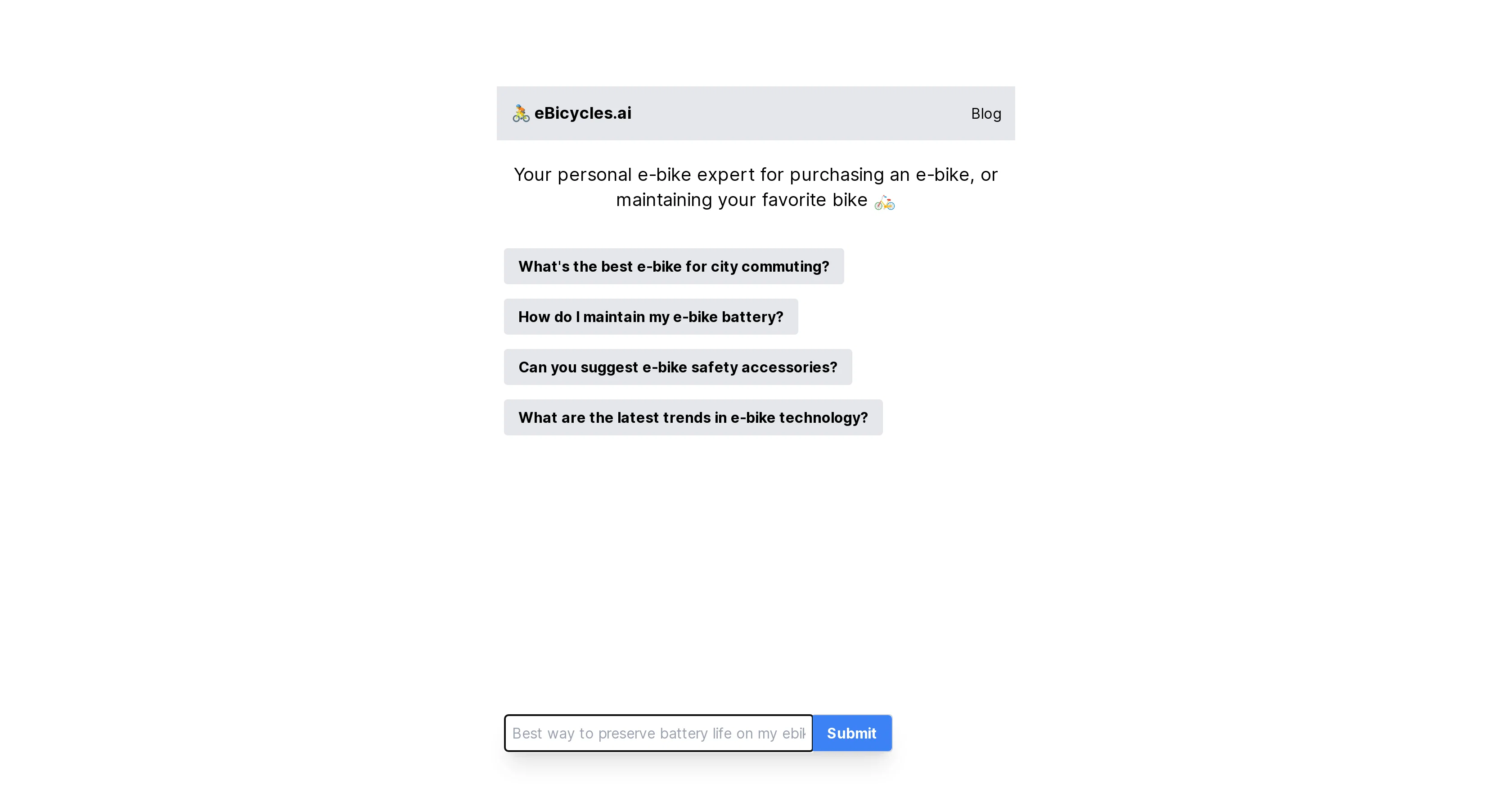eBicycles.ai website