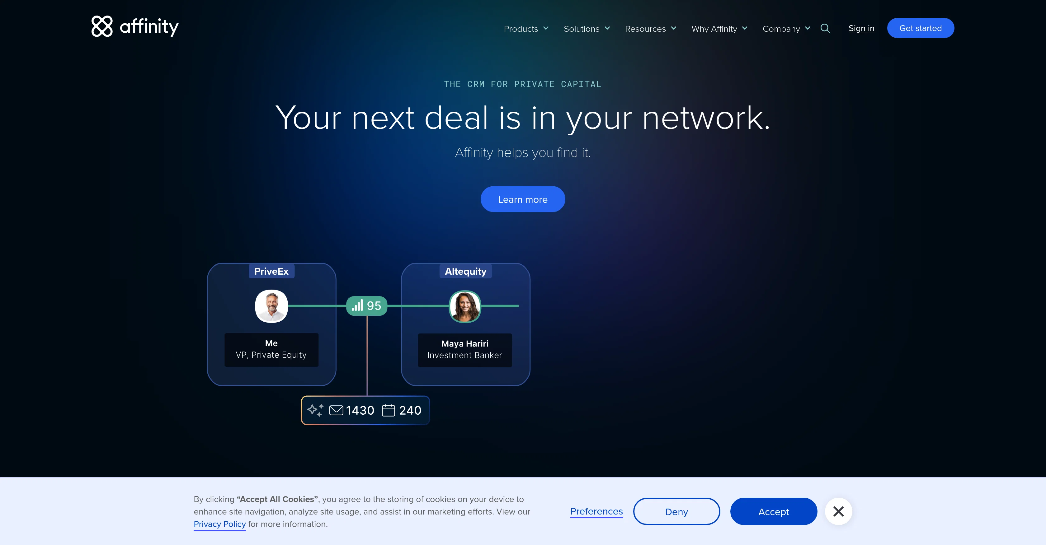 Affinity website