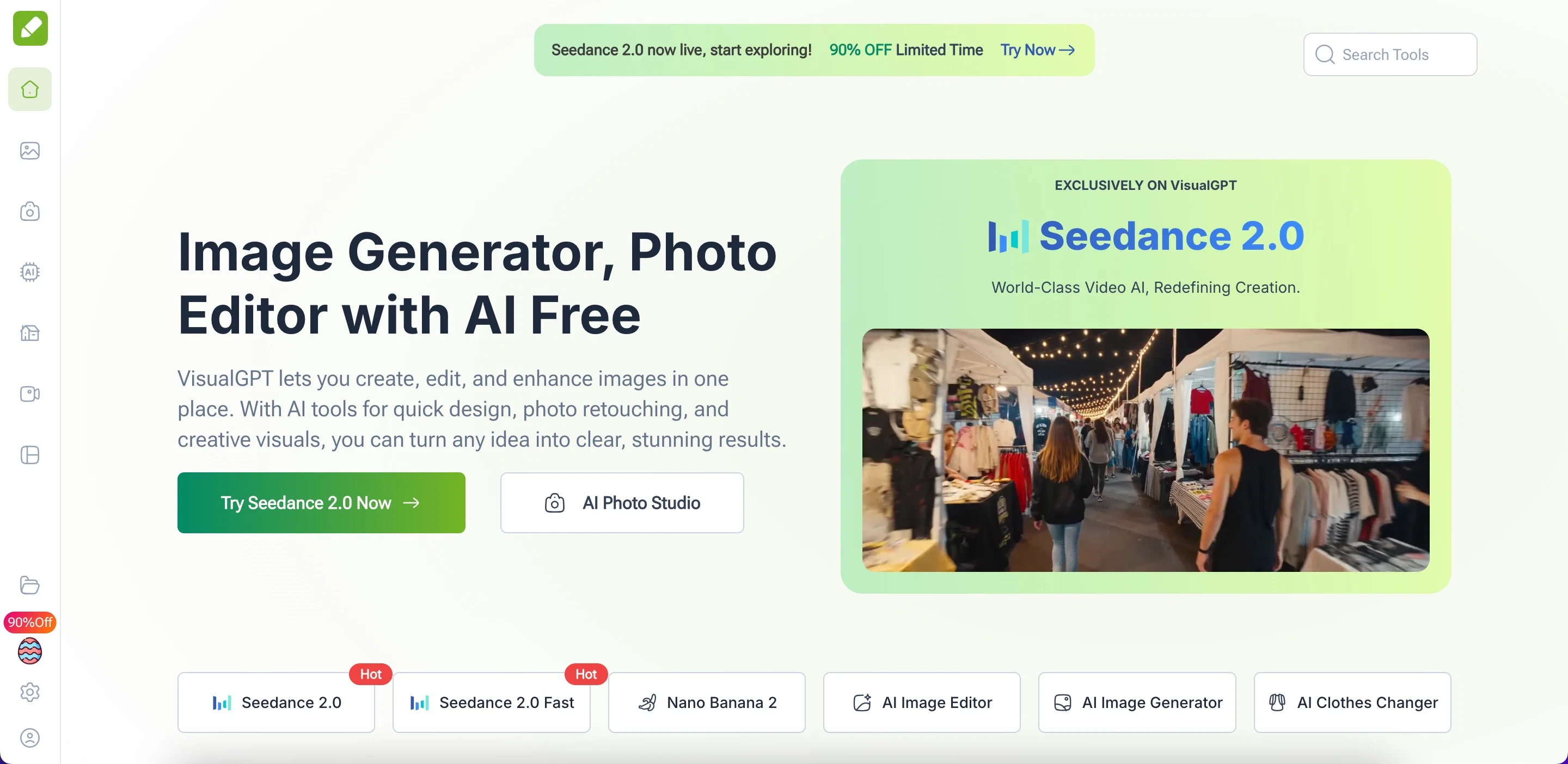 VisualGPT website