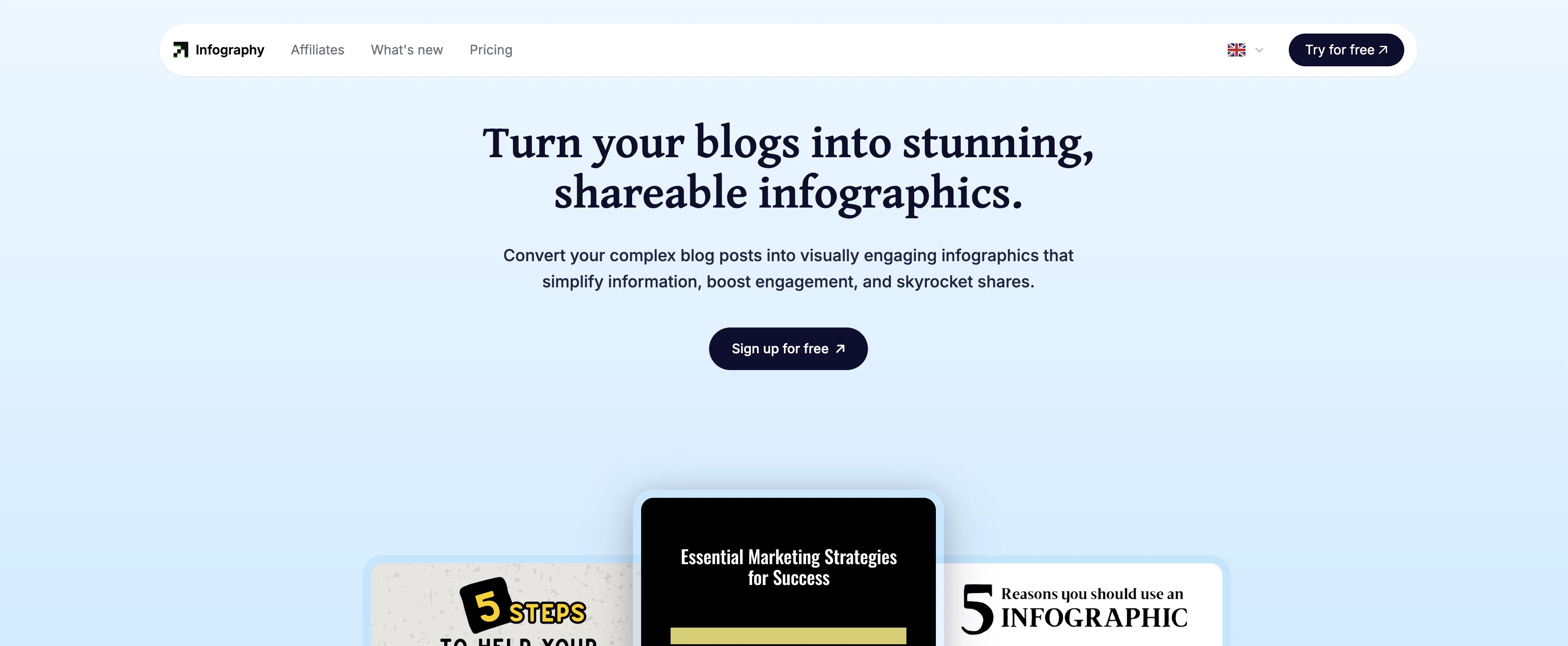 Infography website