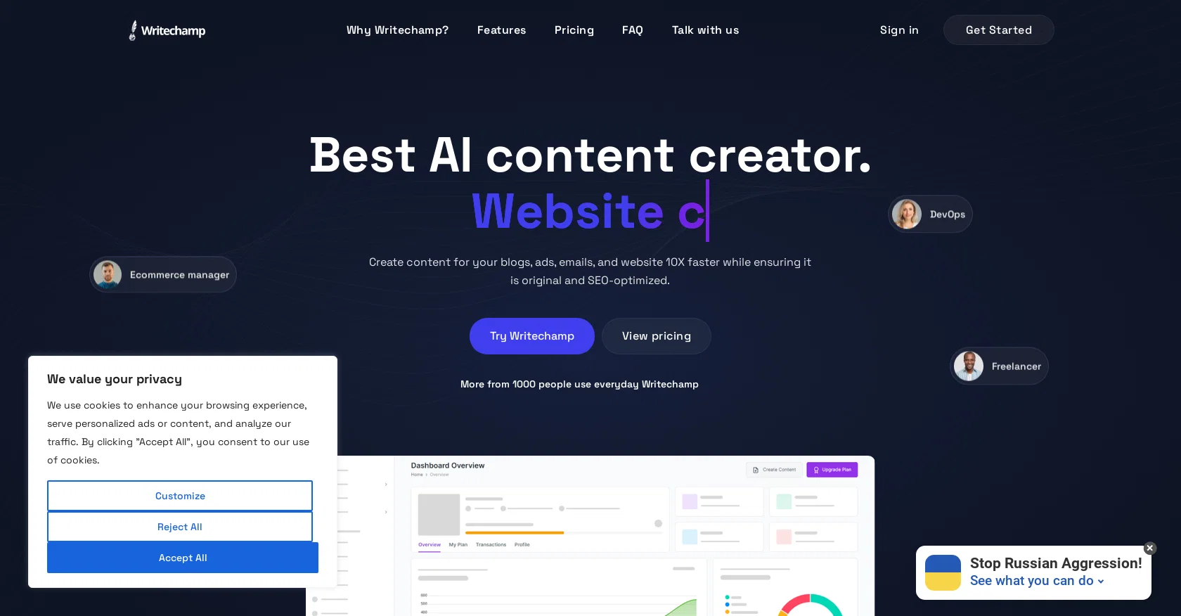 Writechamp website