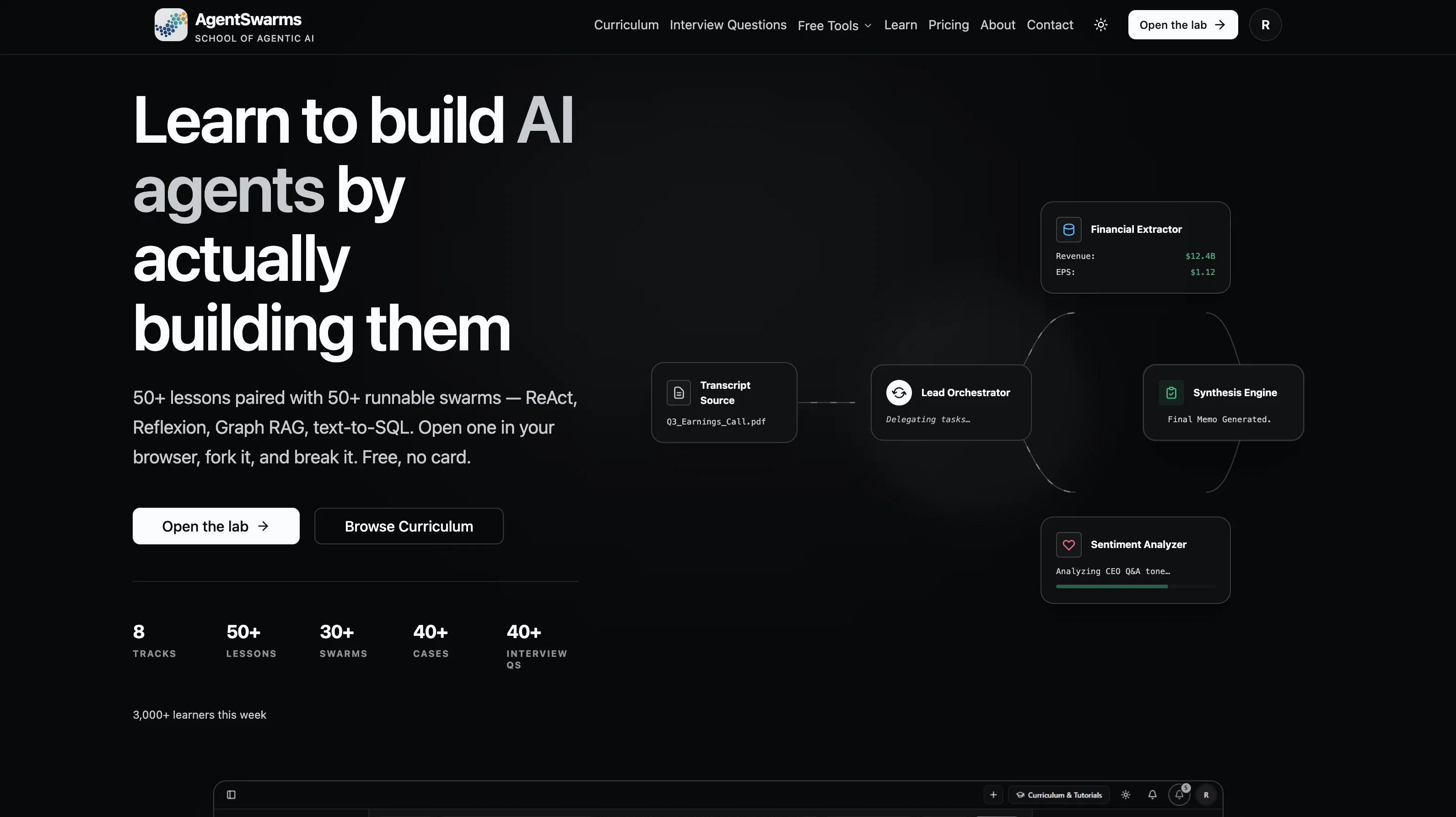 AgentSwarms website