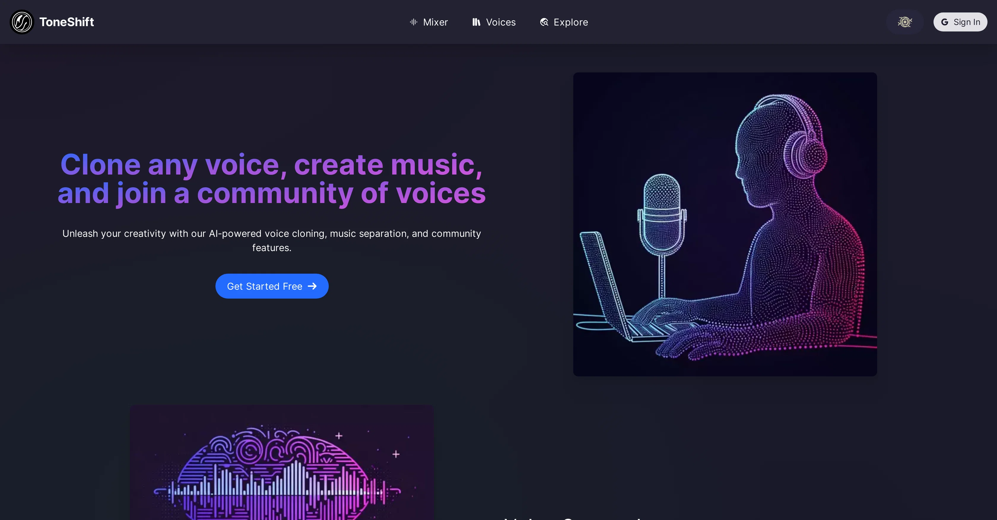 ToneShift website
