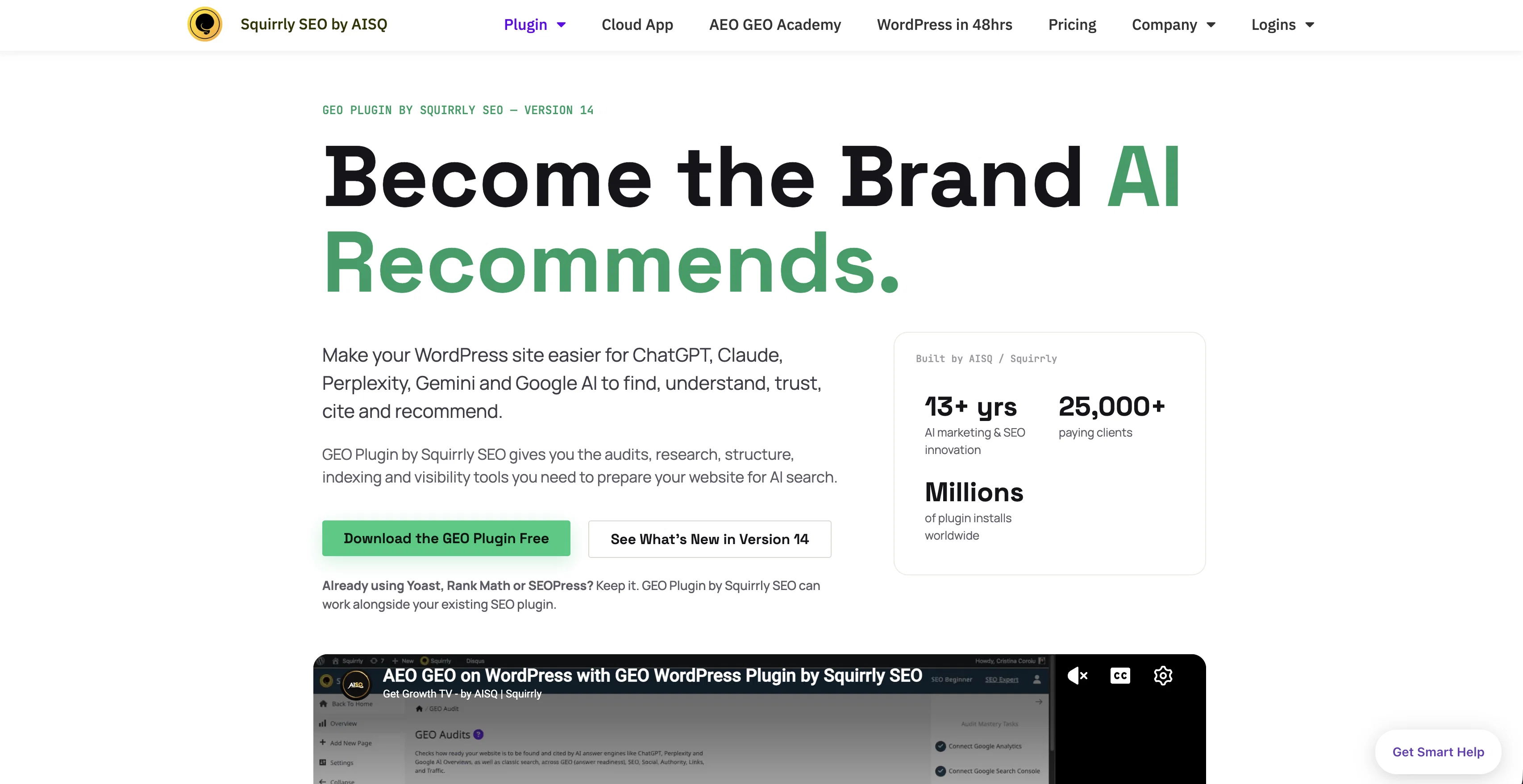 Squirrly SEO website