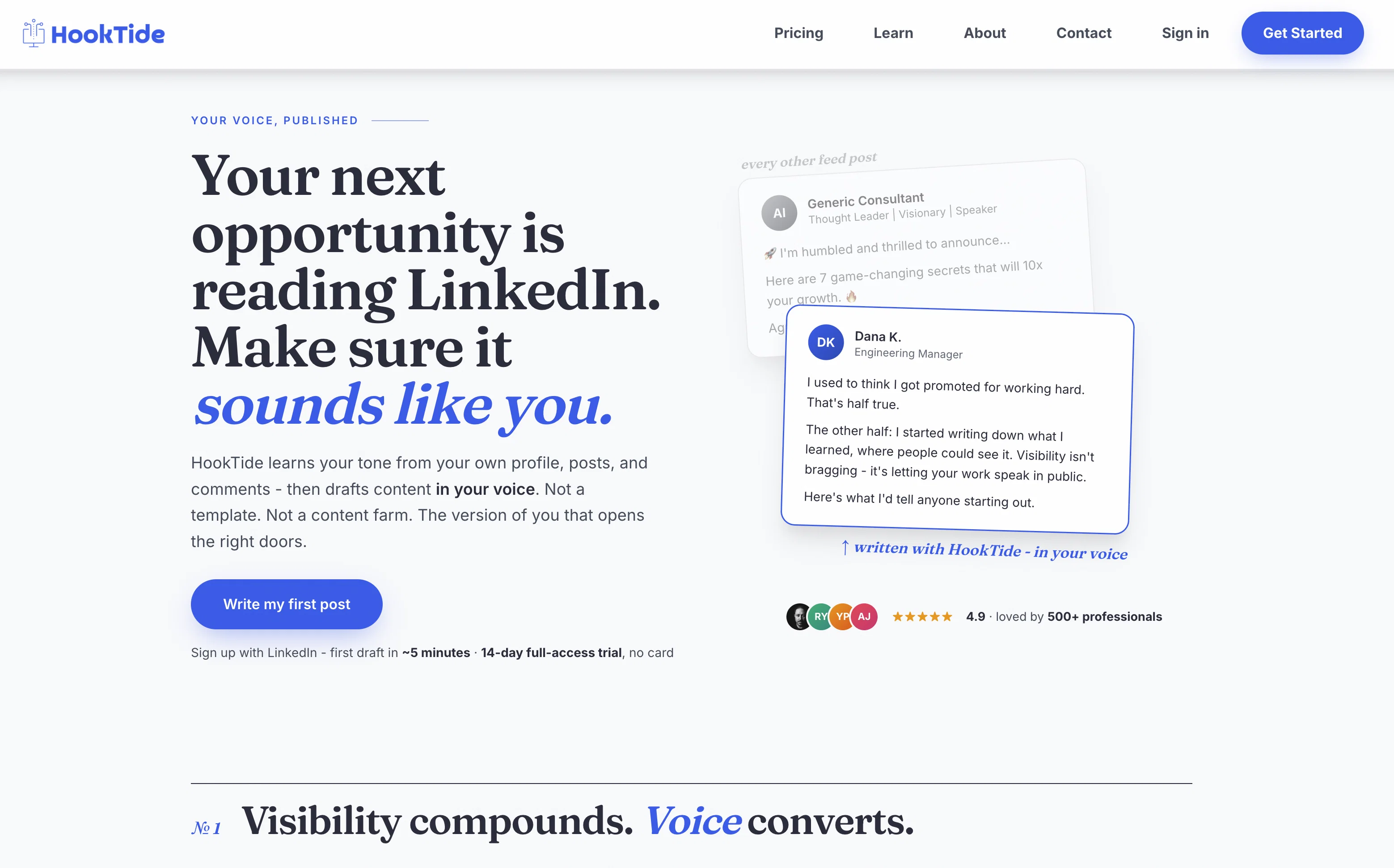 HookTide website