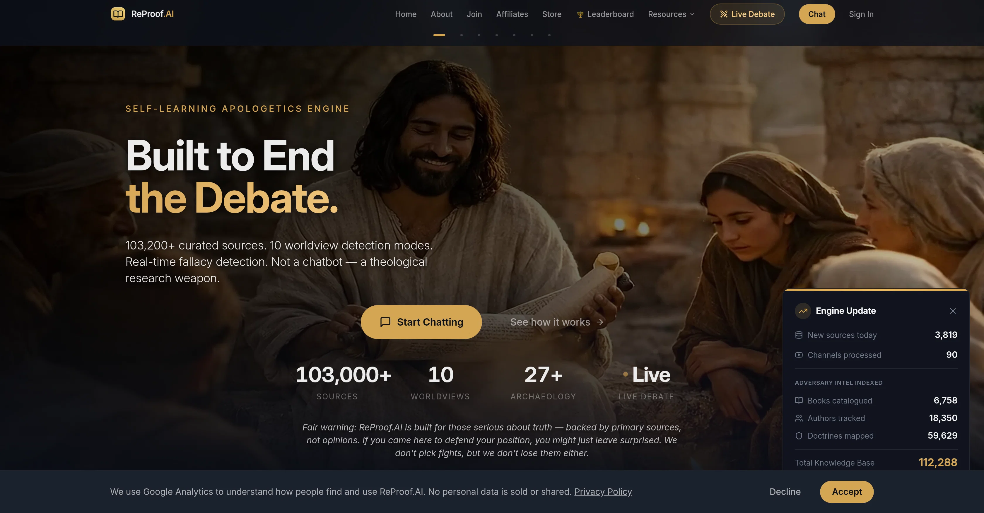 ReProof AI website