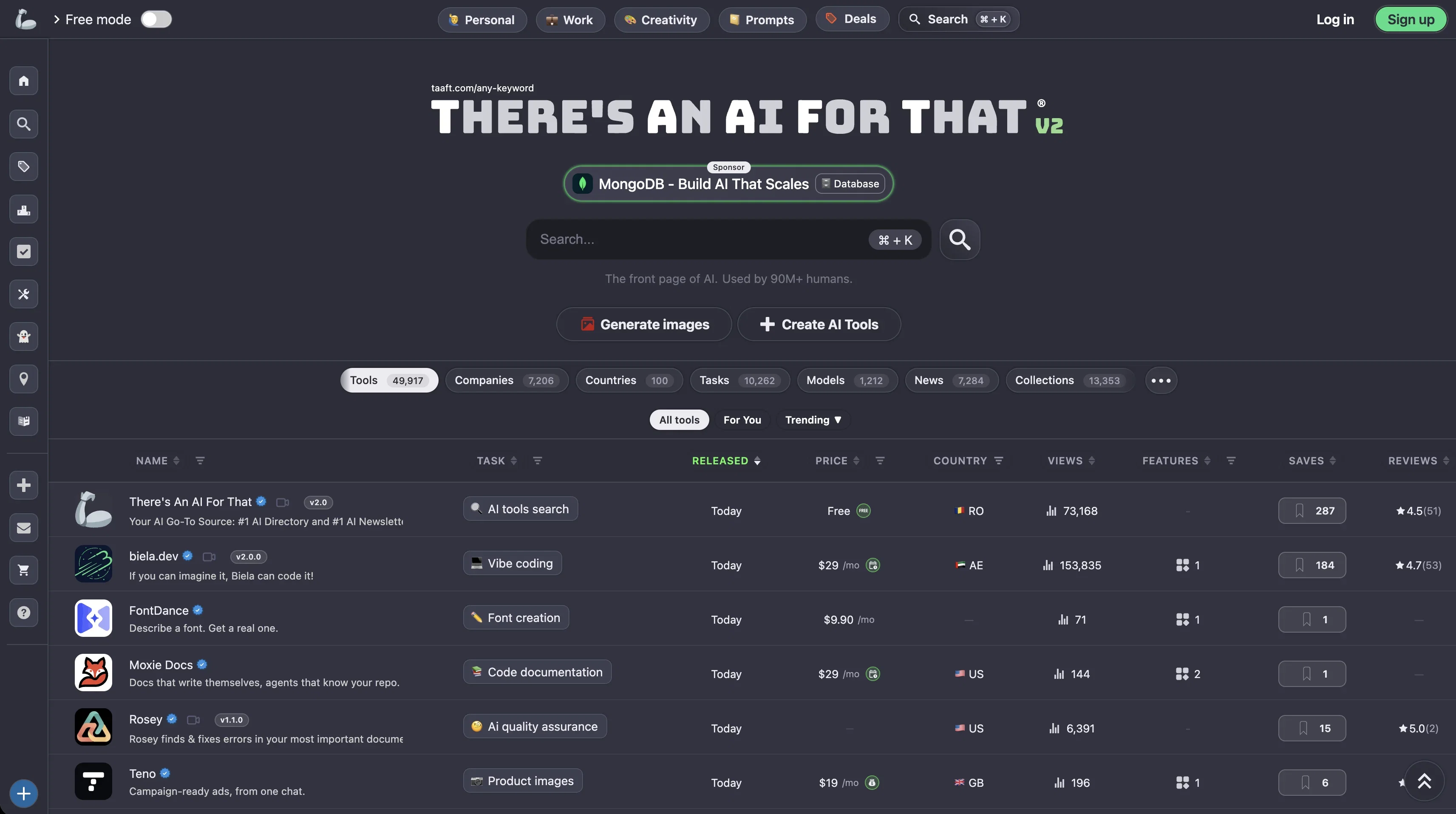 There's An AI For That website