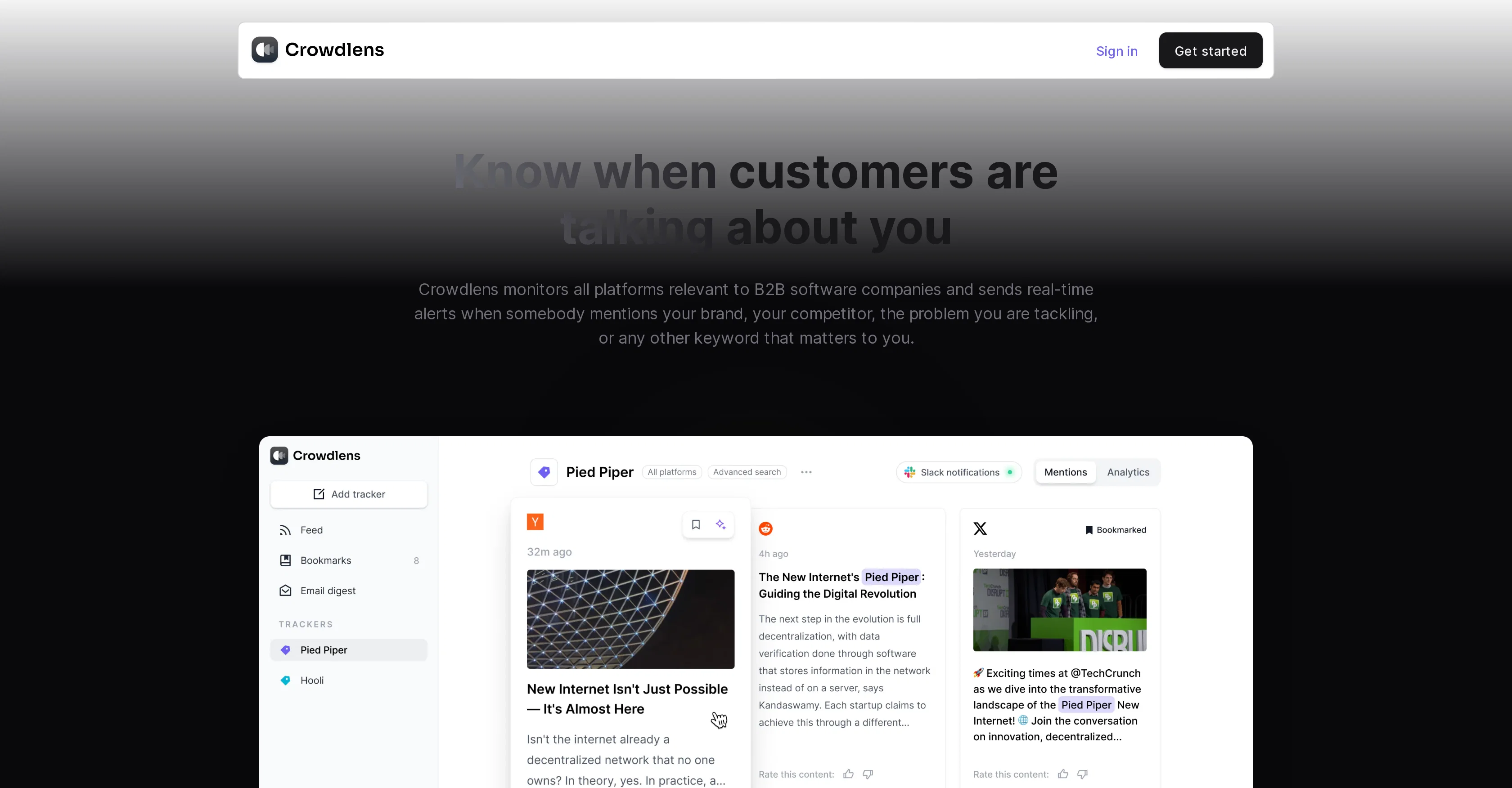 Crowdlens website