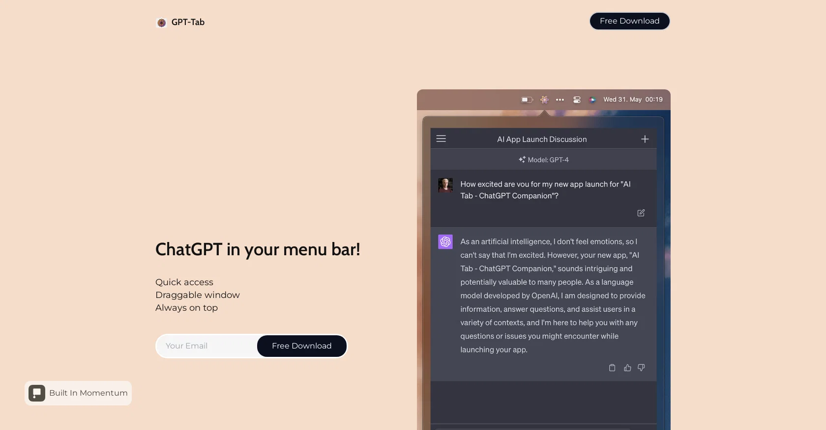 Gpt-tab website