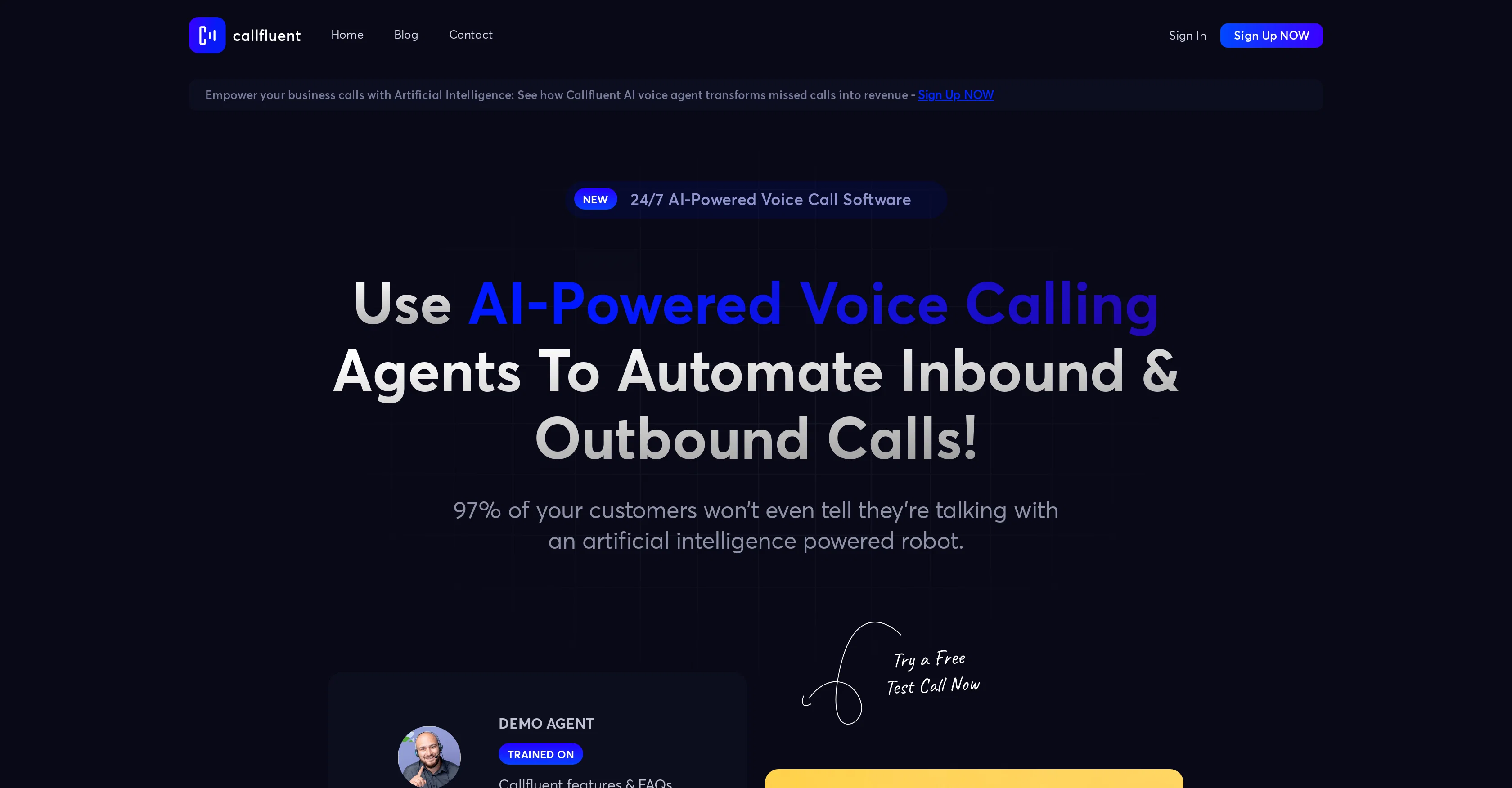 CallFluent website