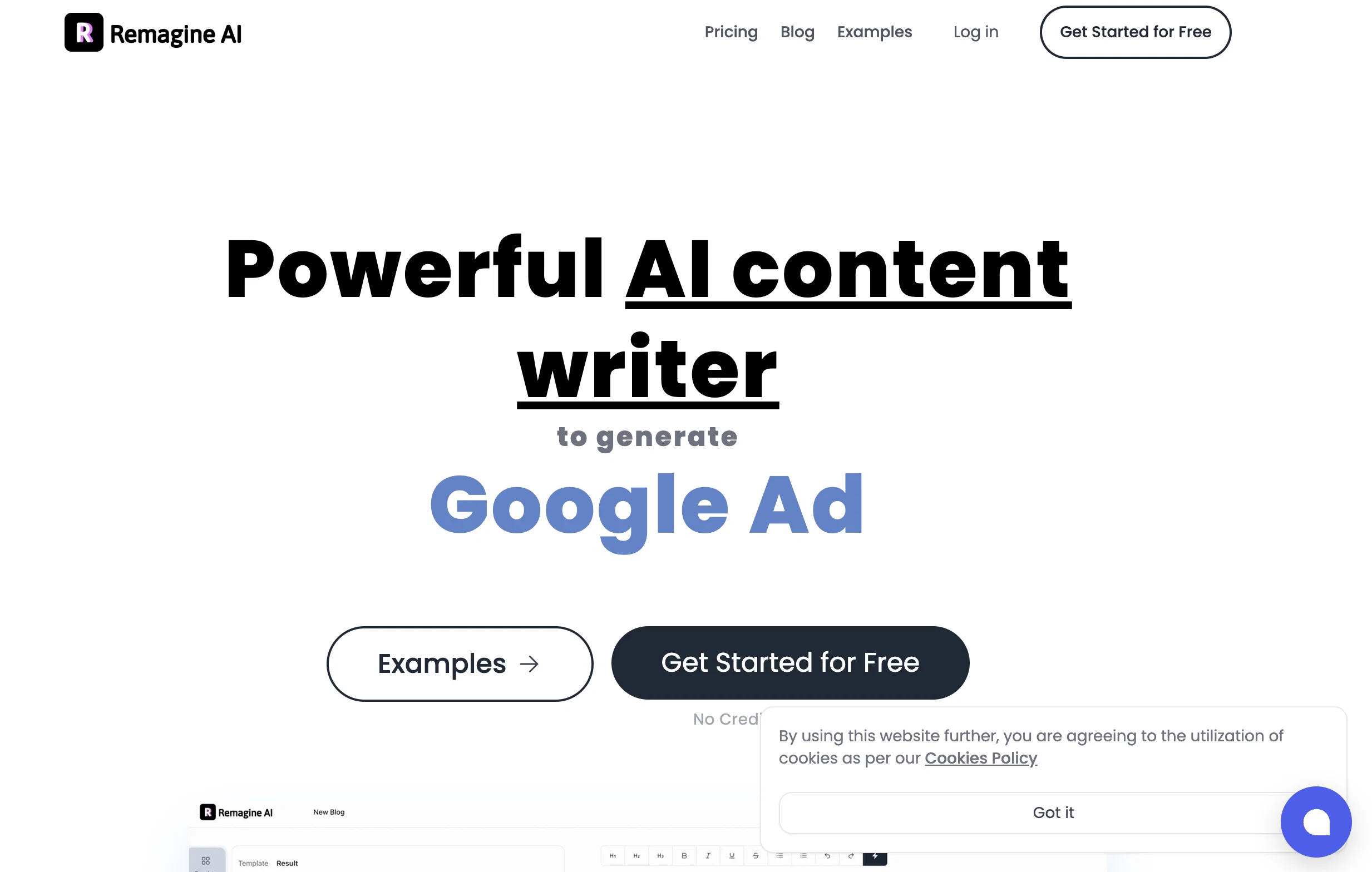 RemagineAI website