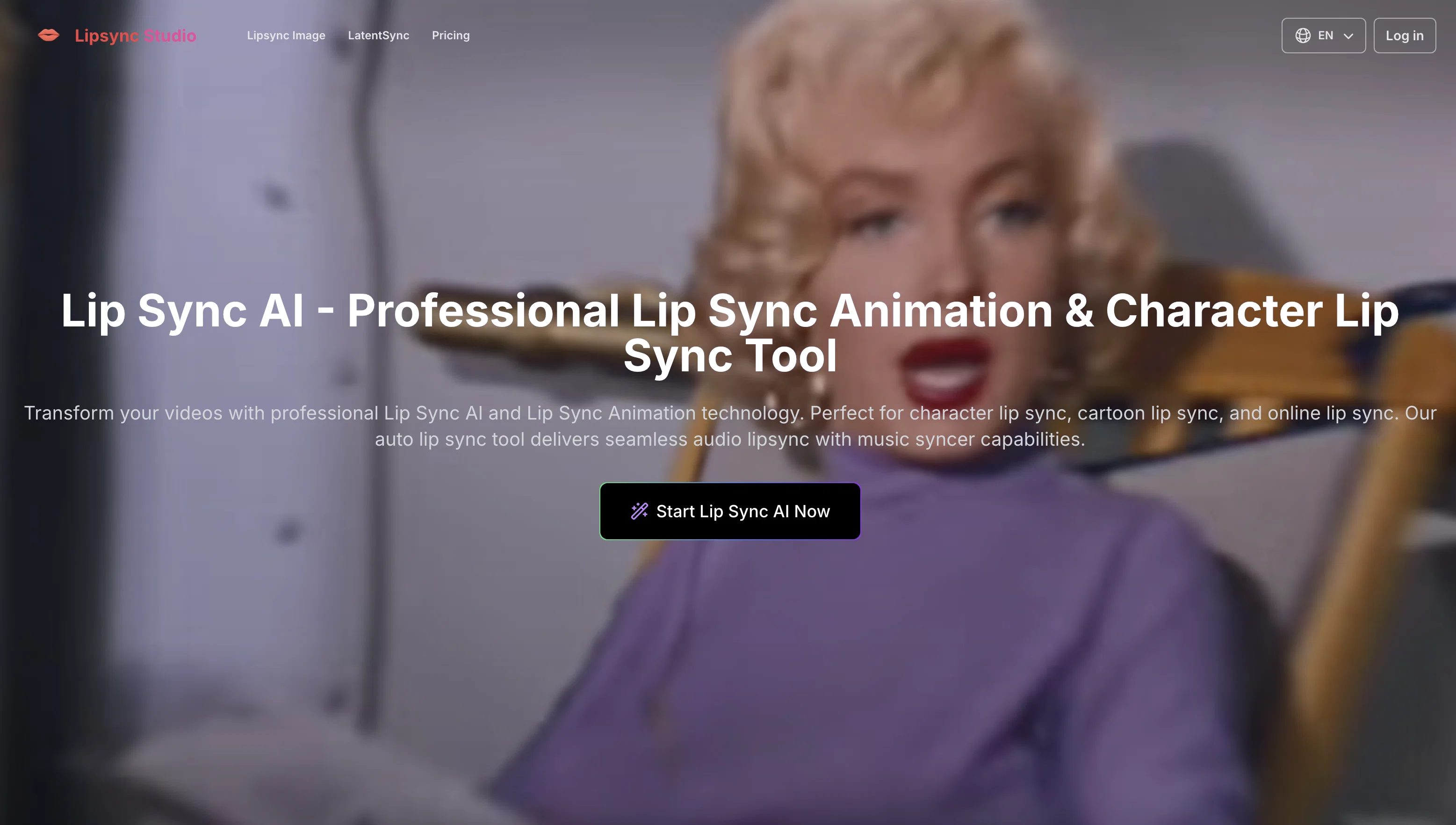 LipSync.Studio website