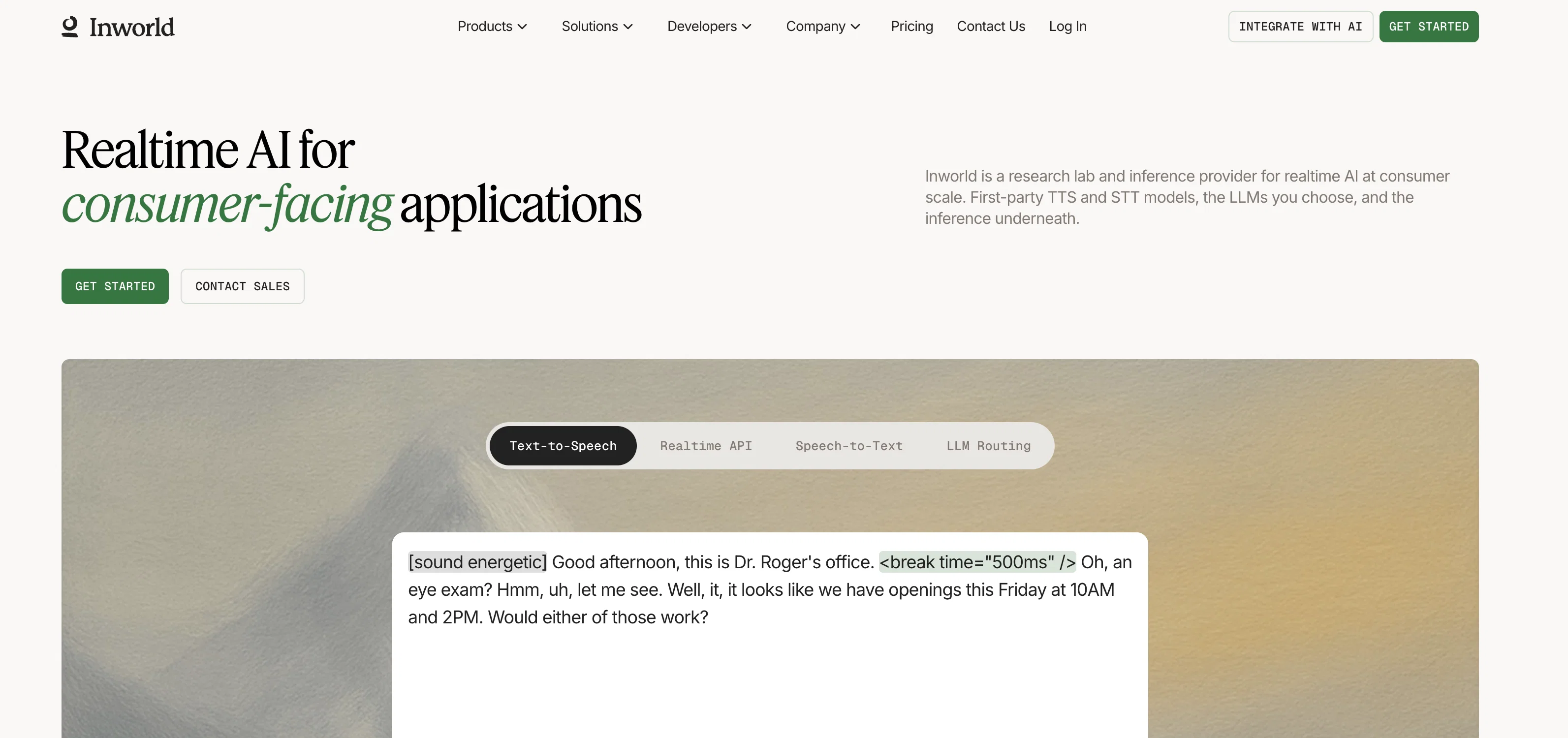 Inworld website