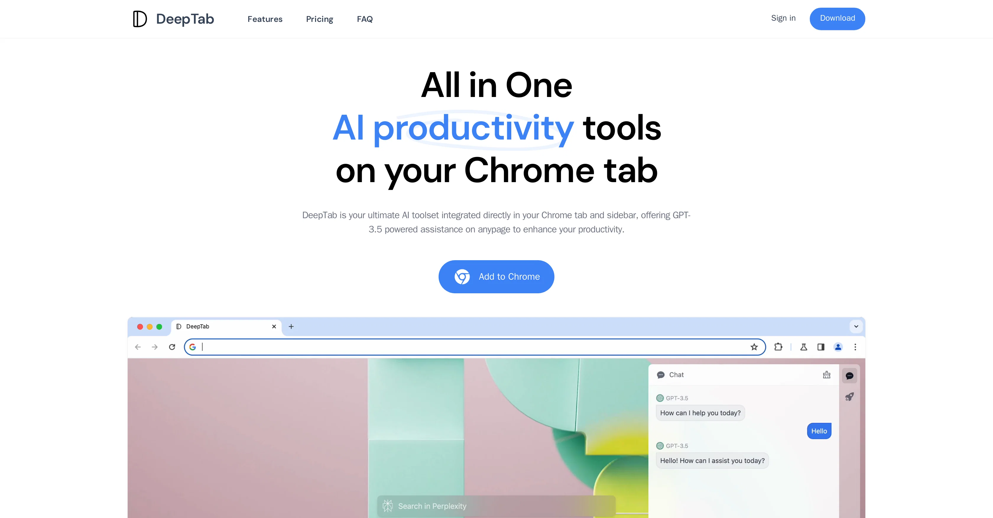 DeepTab website