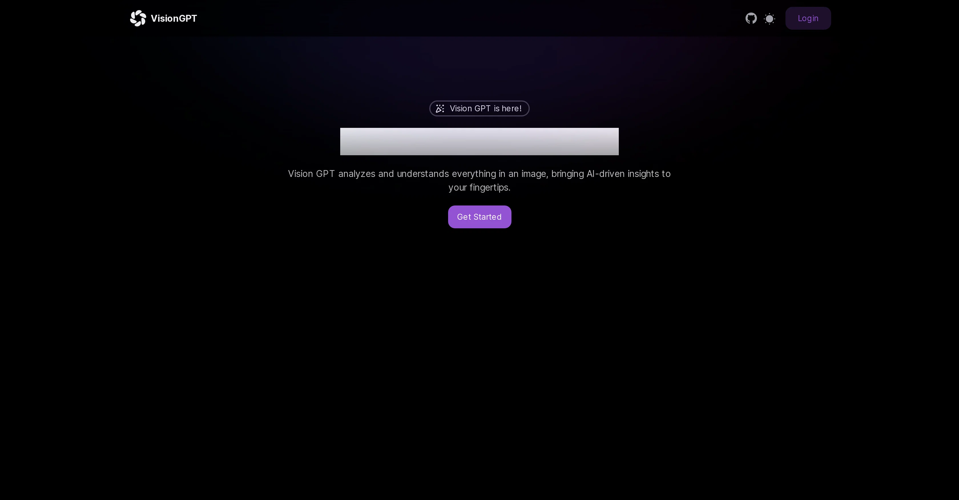 Vision GPT website