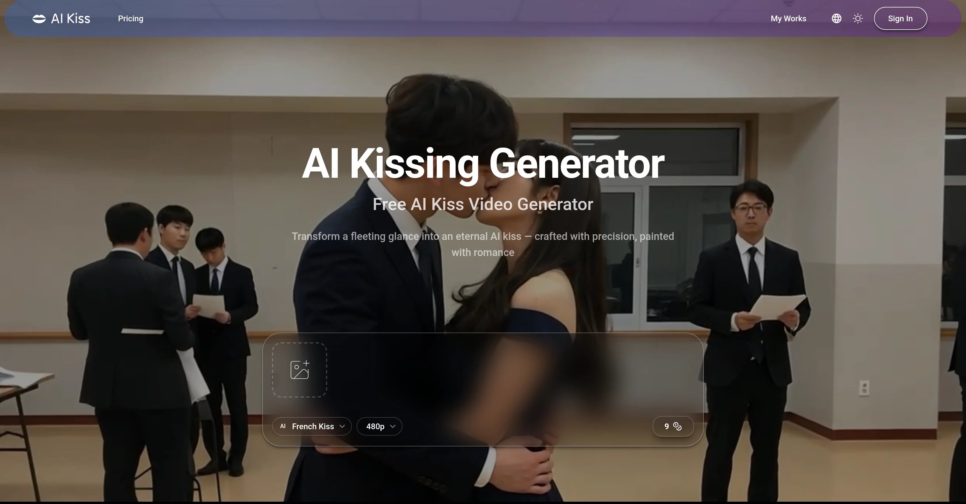 AI Kiss website