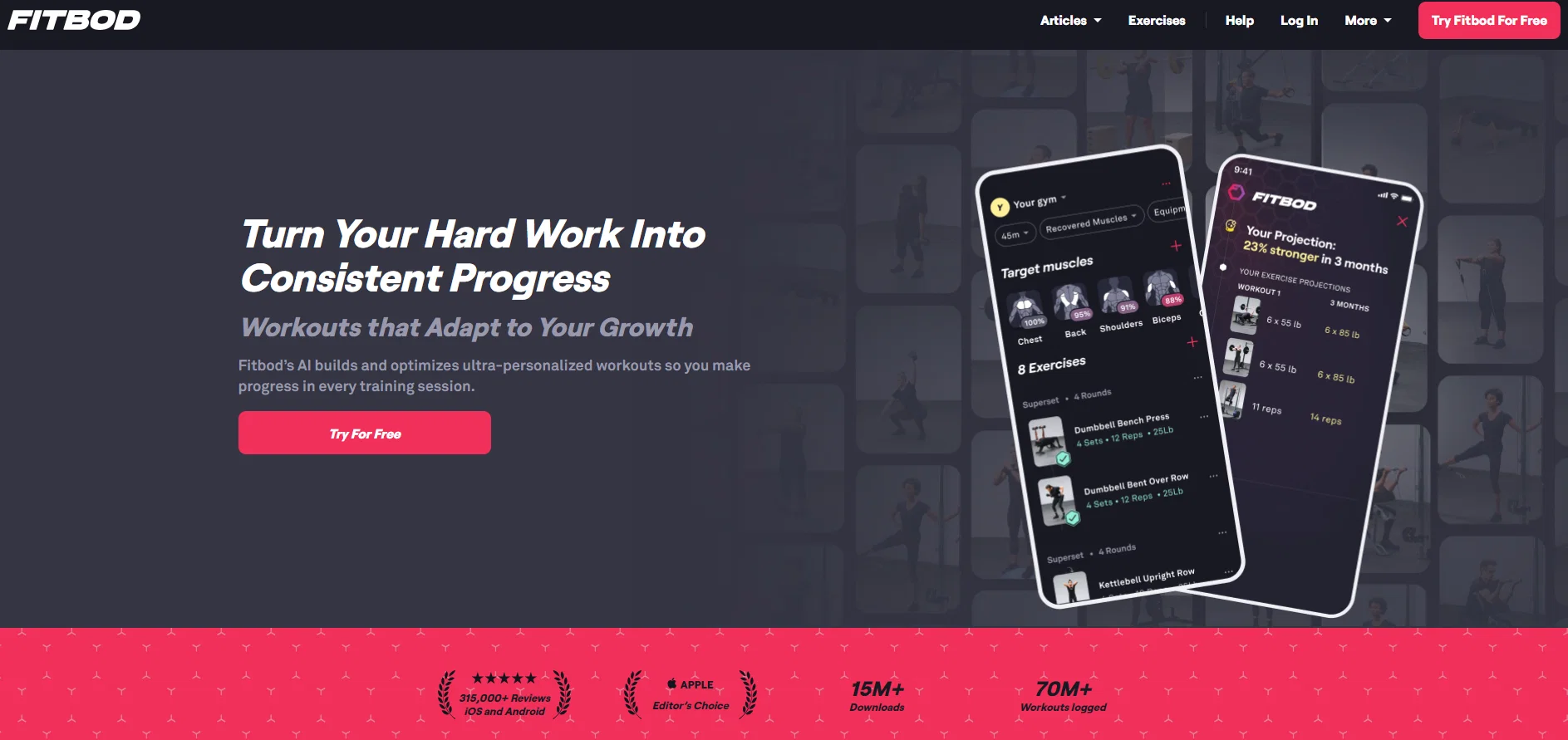 Fitbod website