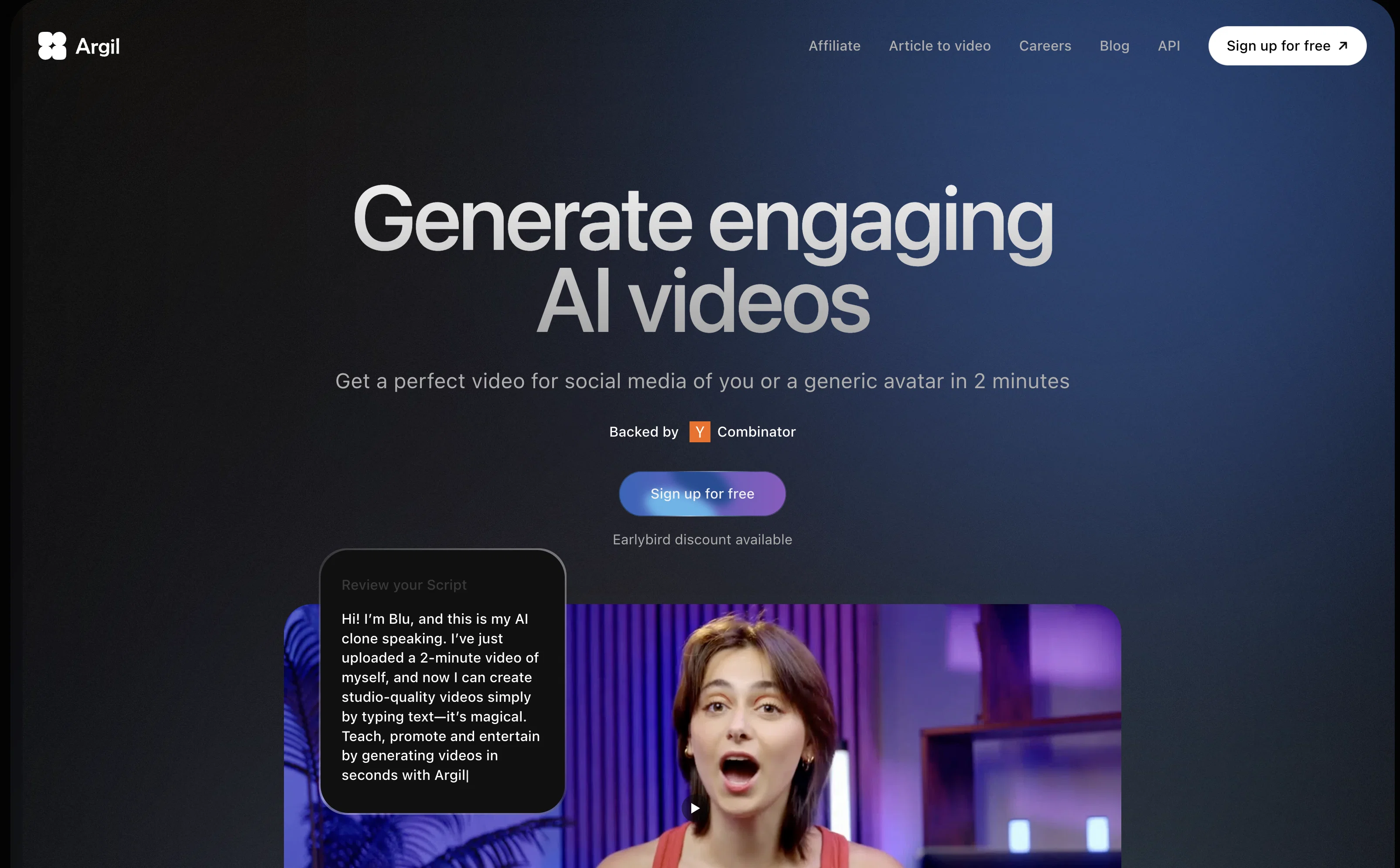 Argil website