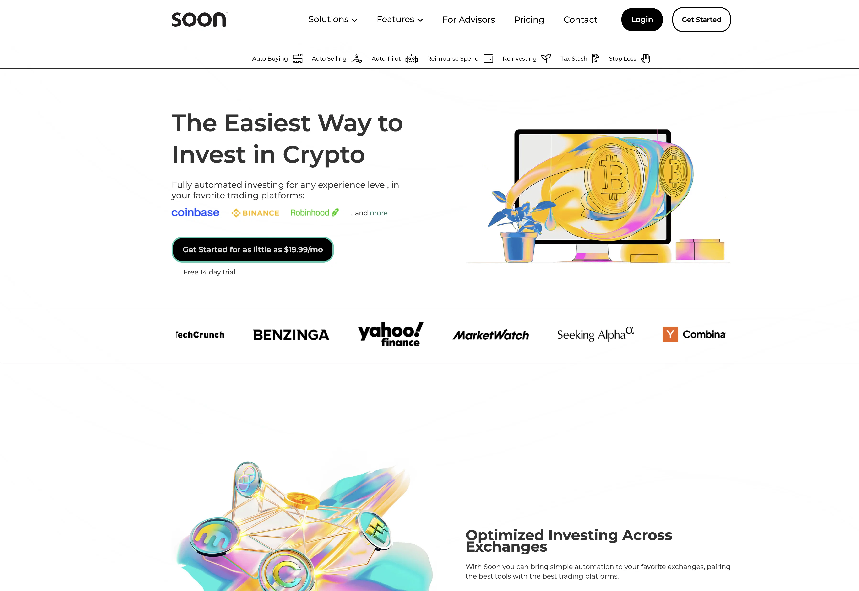 Soon app website
