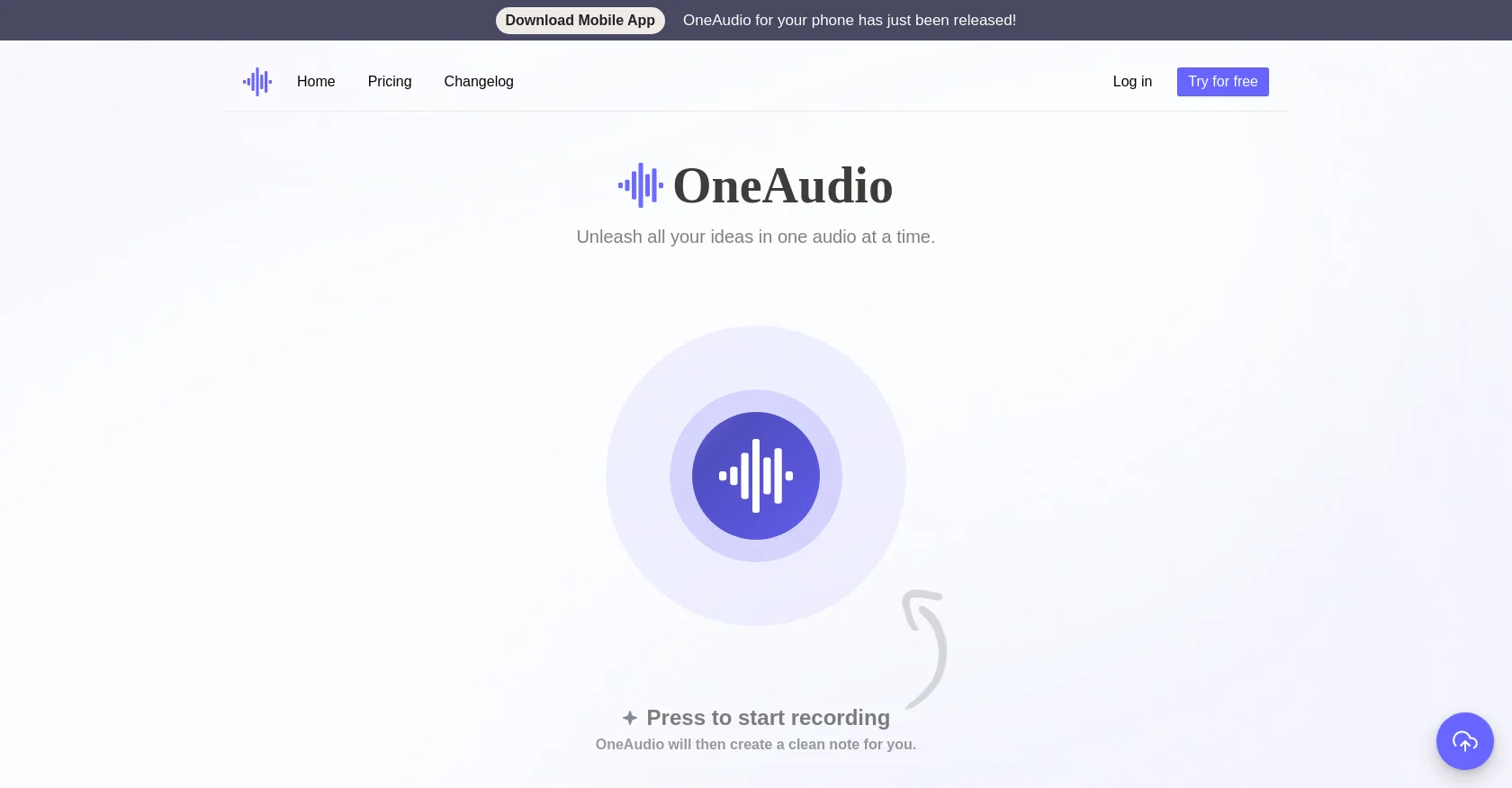 OneAudio website