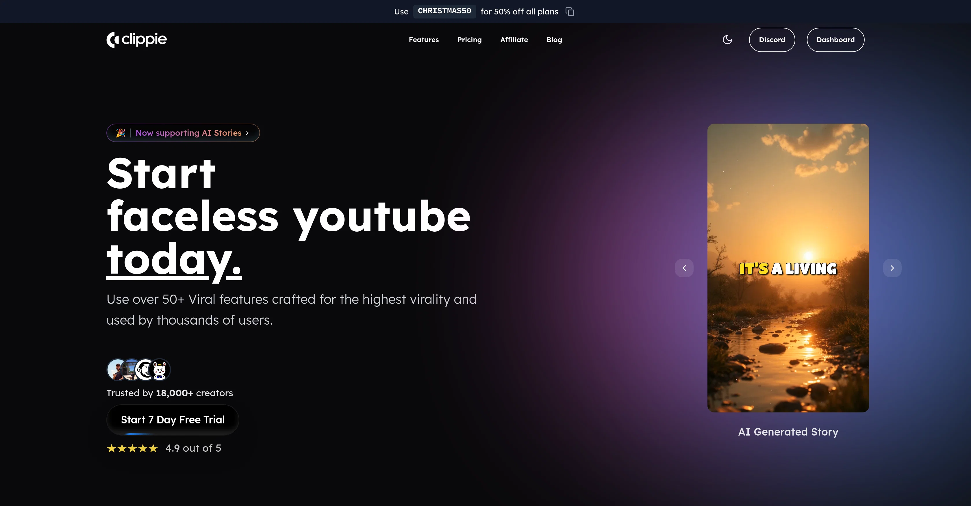 Clippie AI website