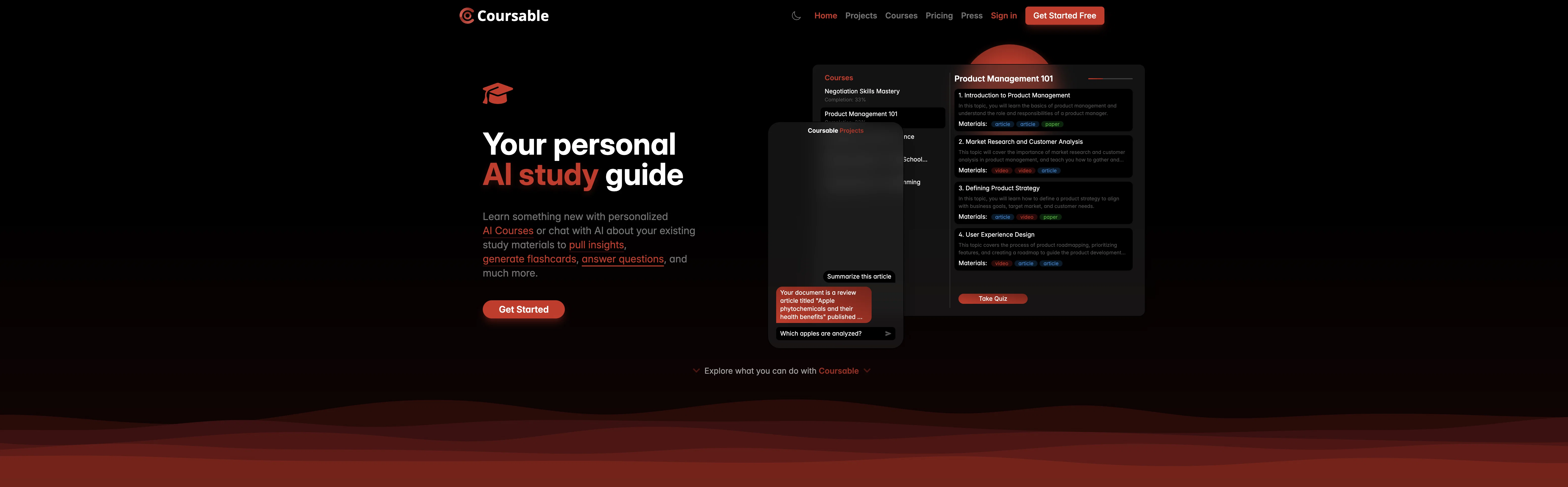 Coursable website