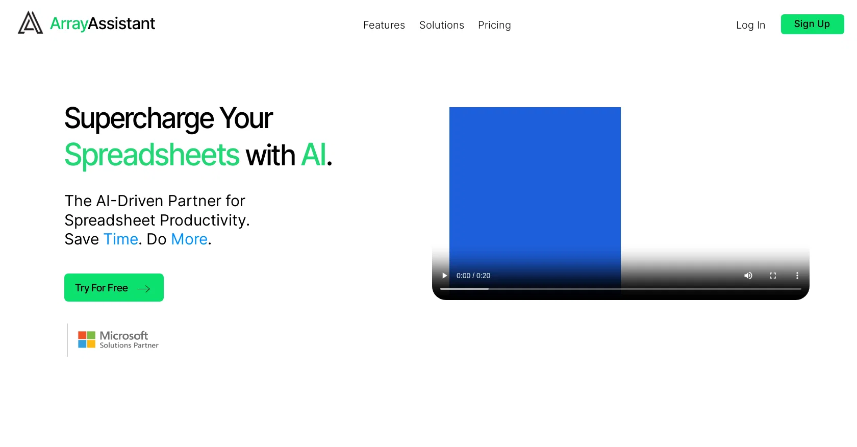 Array Assistant website