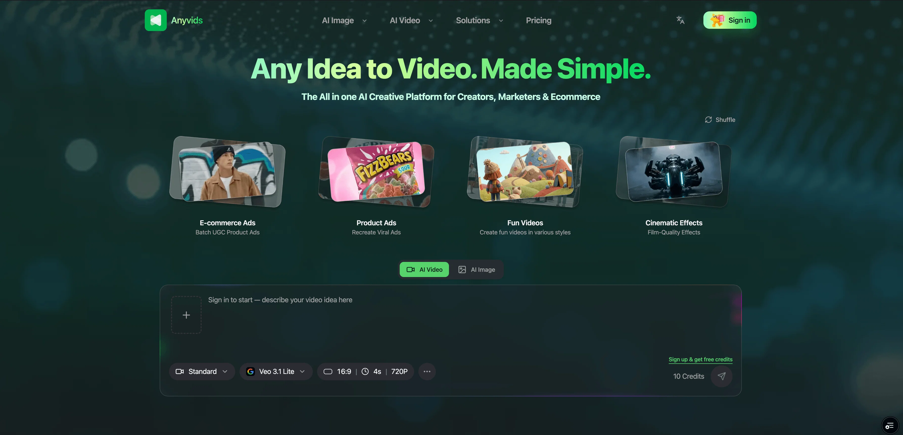 Anyvids website
